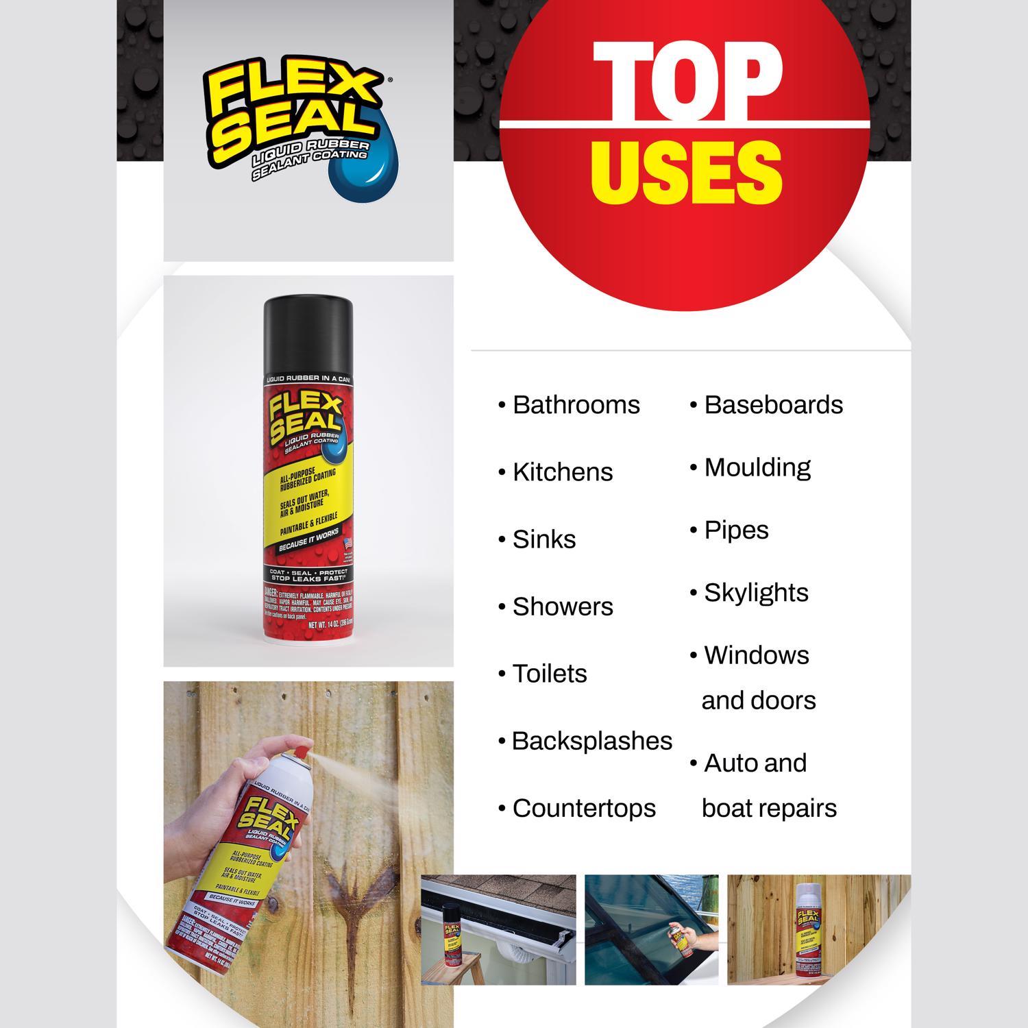 Flex Seal Family of Products Flex Seal Off White Brite Rubber Spray Sealant 14 oz