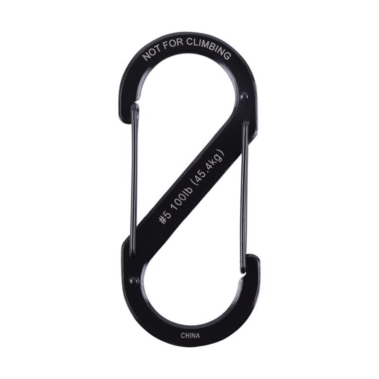 Nite Ize S-Biner Stainless Steel Black Dual Carabiner S-Biner