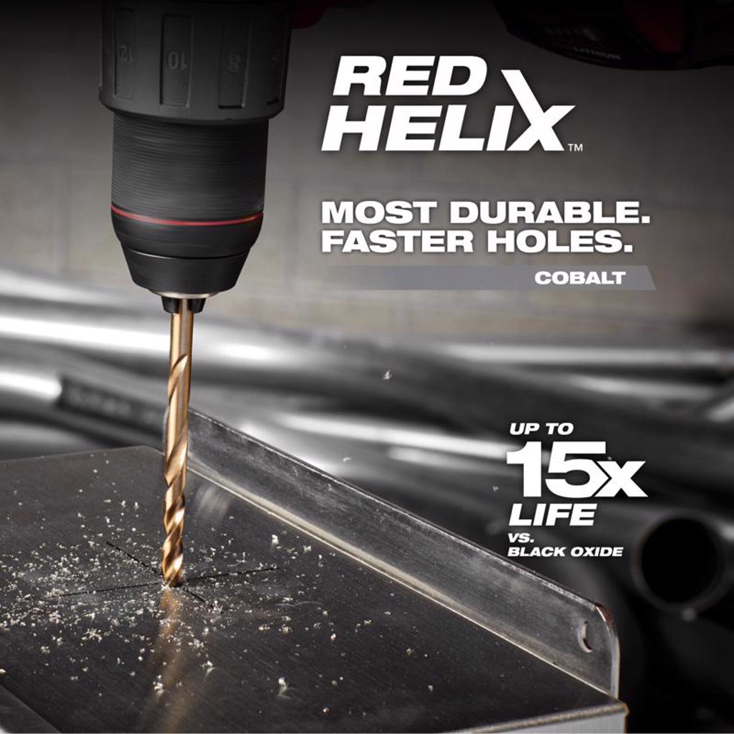 Milwaukee Red Helix 1/4 in. X 4.09 in. L Steel Thunderbolt Drill Bit 3-Flat Shank 1 pc