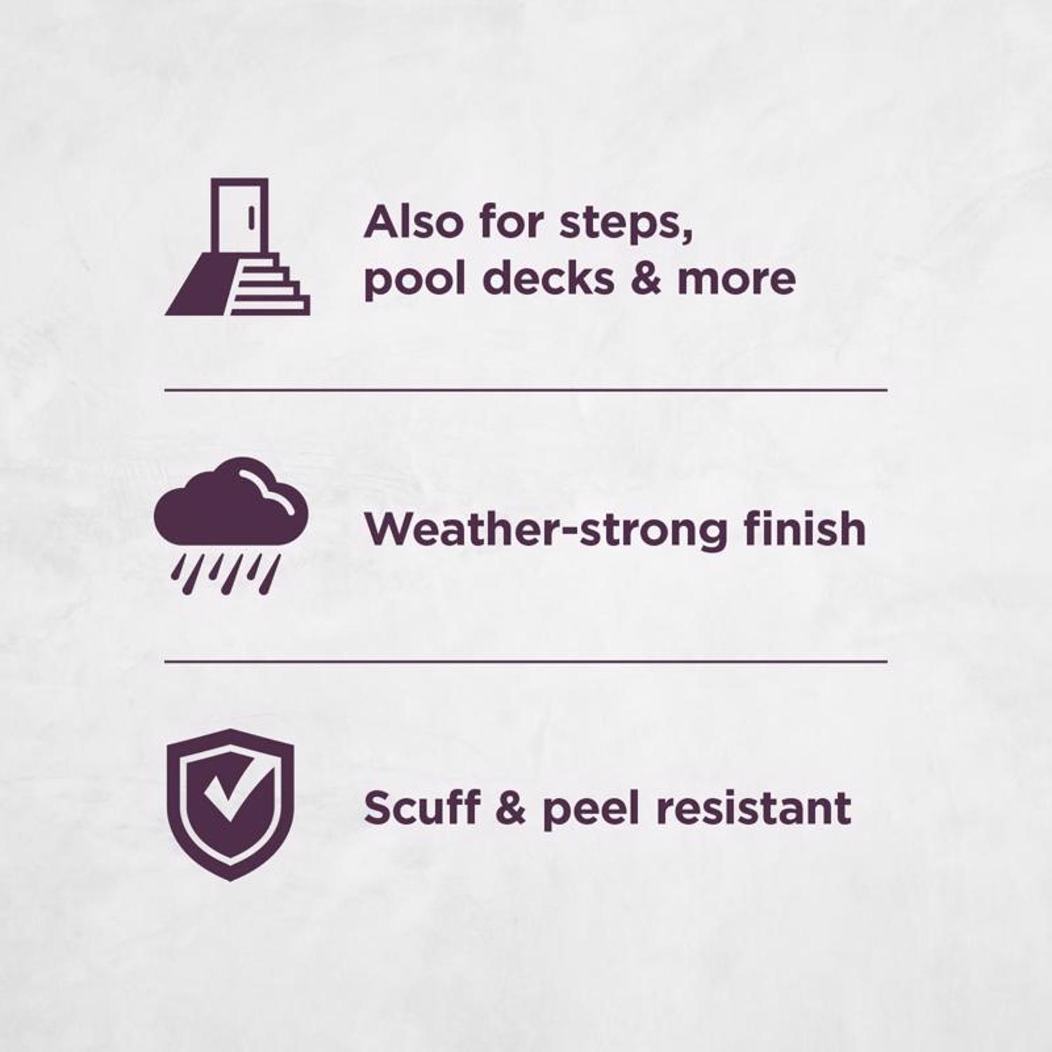 Valspar Porch, Floor & Patio Anti-Skid Flat Ultra White Floor Paint 1 gal