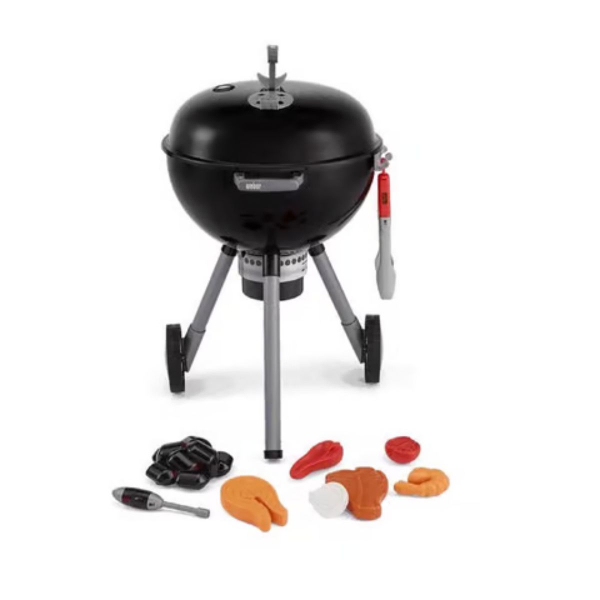 Weber Theo Klein BBQ Kids Toy Grill Black 12 Pieces