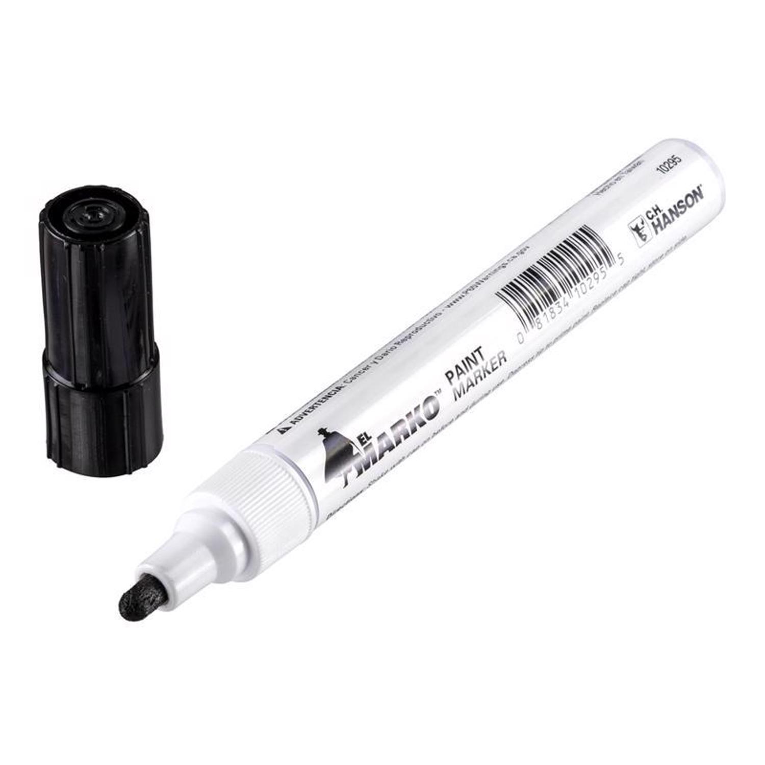 C.H. Hanson El Marko Black Valve Tip Paint Marker 1 pc