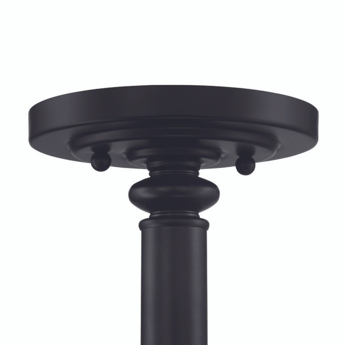 Craftmade Dardryn 3 Light Convertible Semi Flush in Flat Black (Clear Glass)