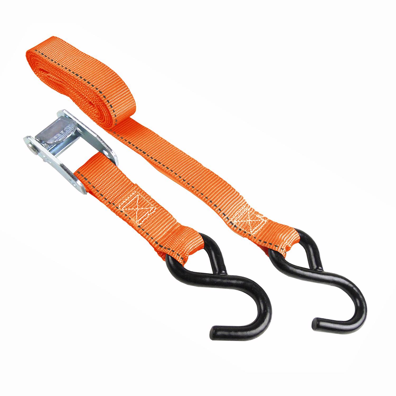 Keeper 1 in. W X 10 ft. L Orange Tie Down Strap 300 lb 4 pk