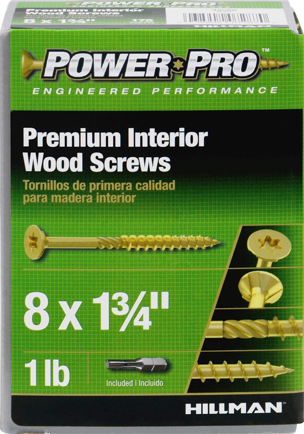 Screw Power Pro Int 8 x 1-3/4 1#