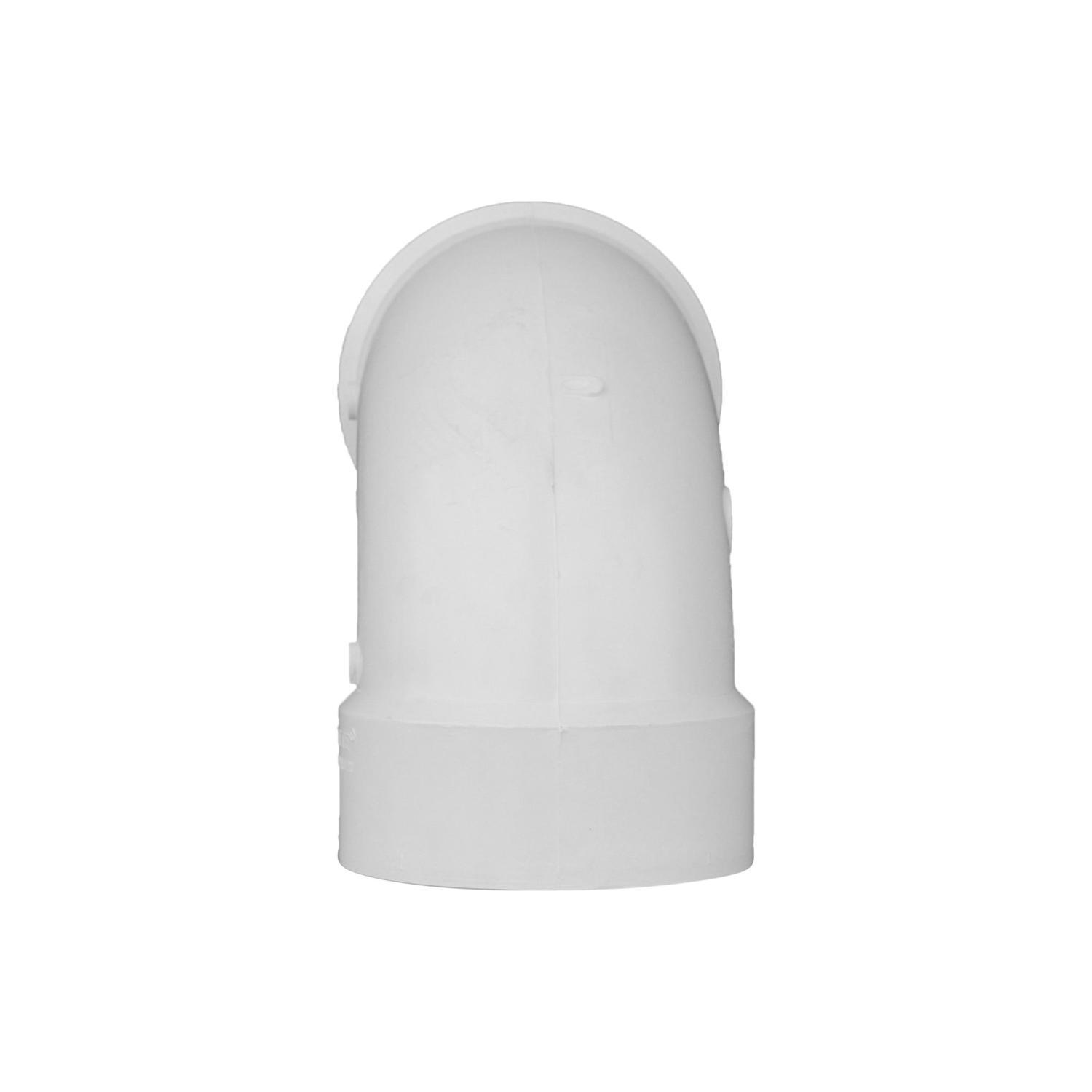Charlotte Pipe Schedule 40 6 in. Hub X 6 in. D Hub PVC Elbow 1 pk