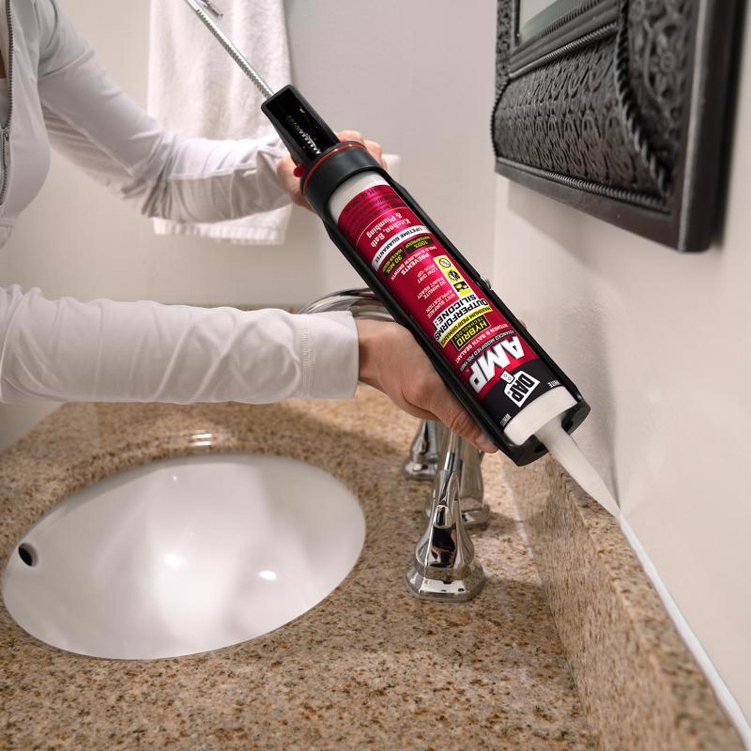 DAP AMP White Polymer Advanced Hybrid Caulk Sealant 9 oz