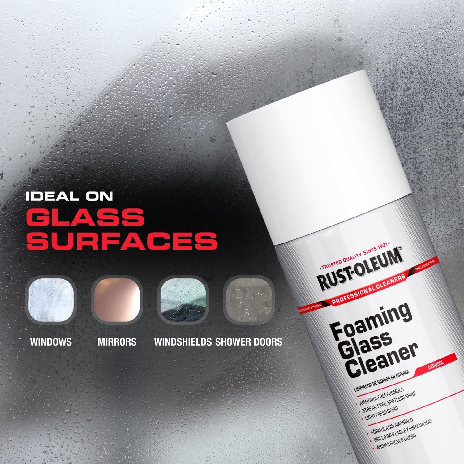 Rust-Oleum Professional Cleaners No Scent Glass Cleaner 20 oz Foam