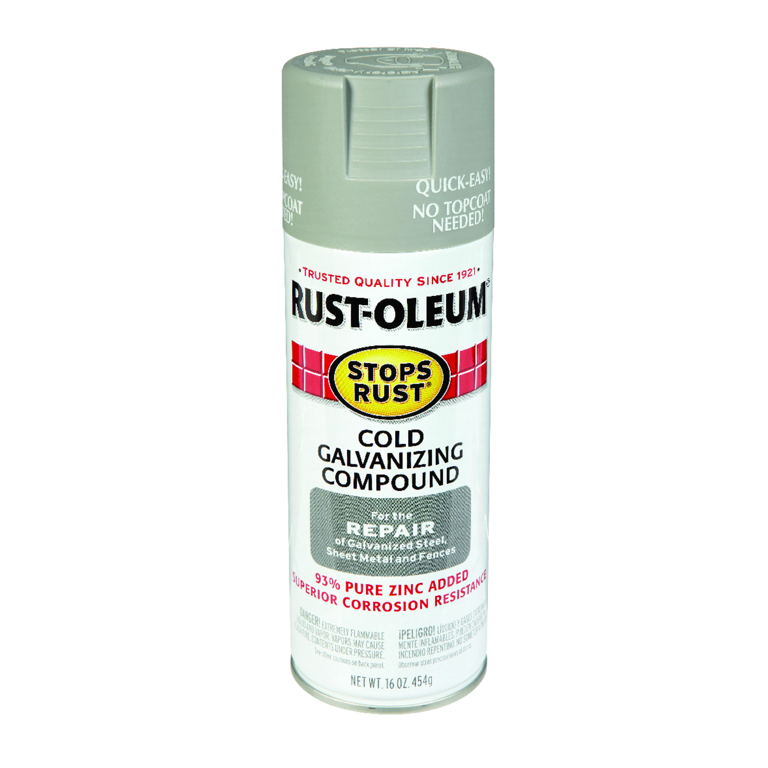 Rust-Oleum Stops Rust Flat/Matte Gray Cold Galvanizing Compound Spray 16 oz