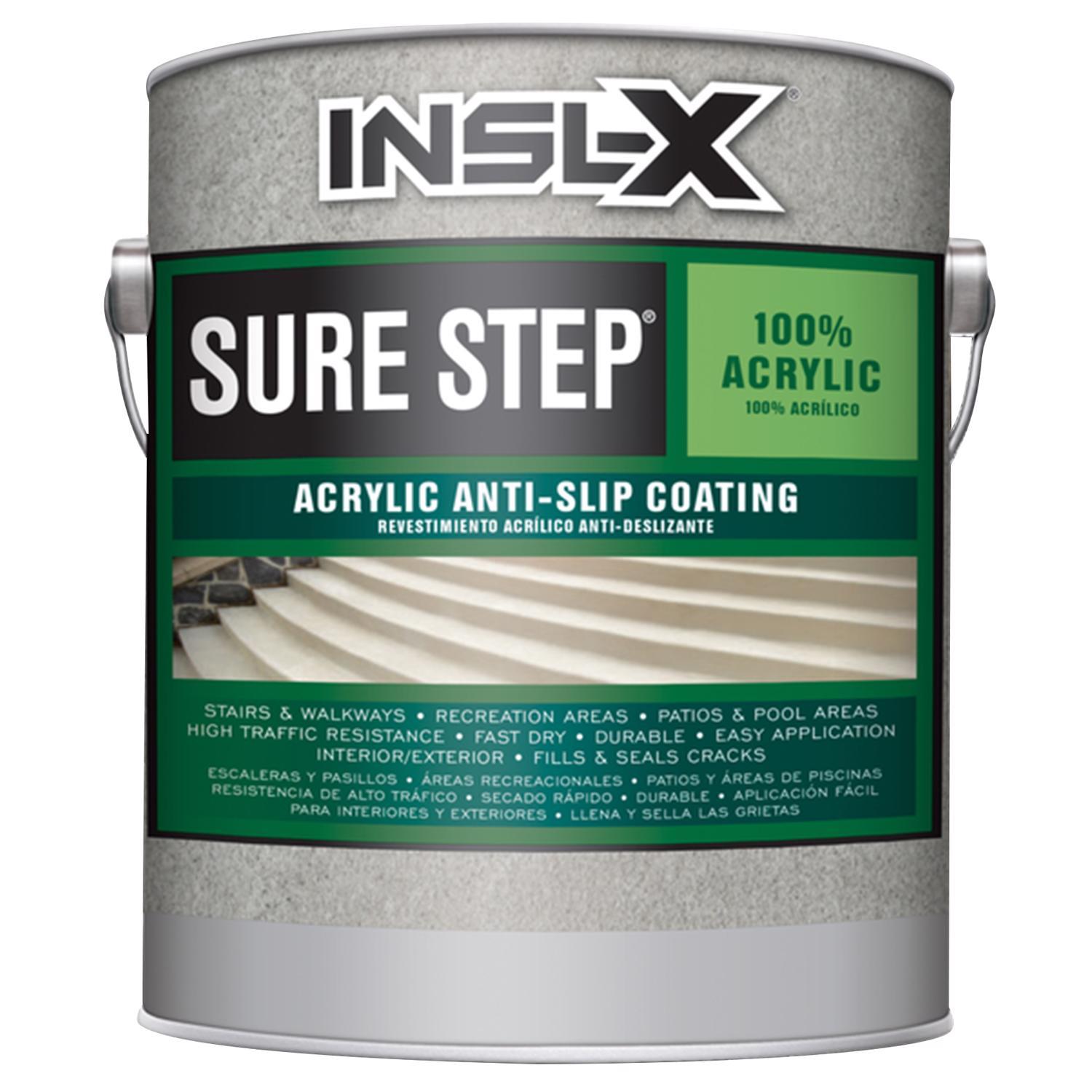 Insl-X Sure Step Flat Gray Pearl Water-Based Anti-slip Coating 1 gal