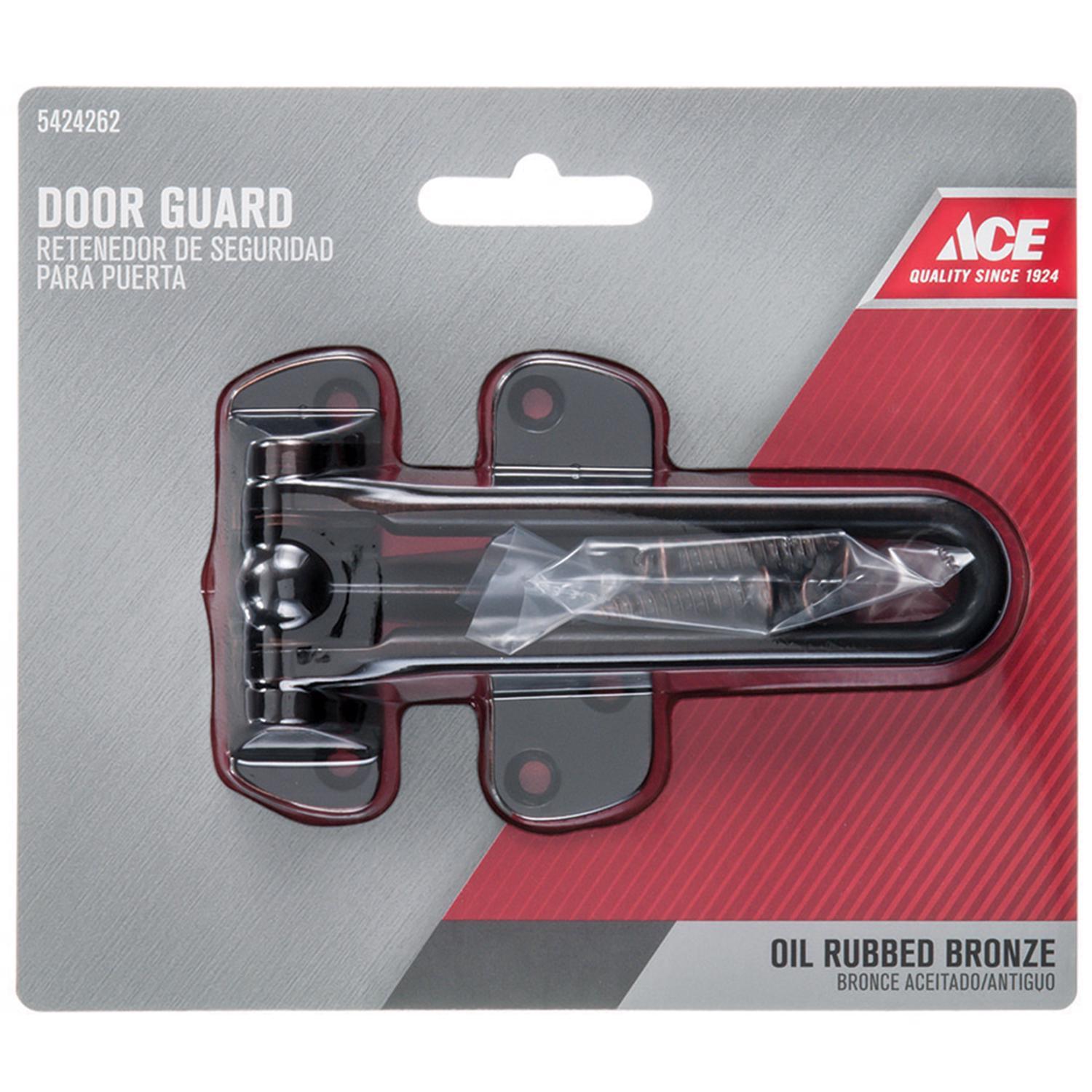 Ace 1 in. H X 4.55 in. L Oil Rubbed Bronze Steel Swingbar Door Guard