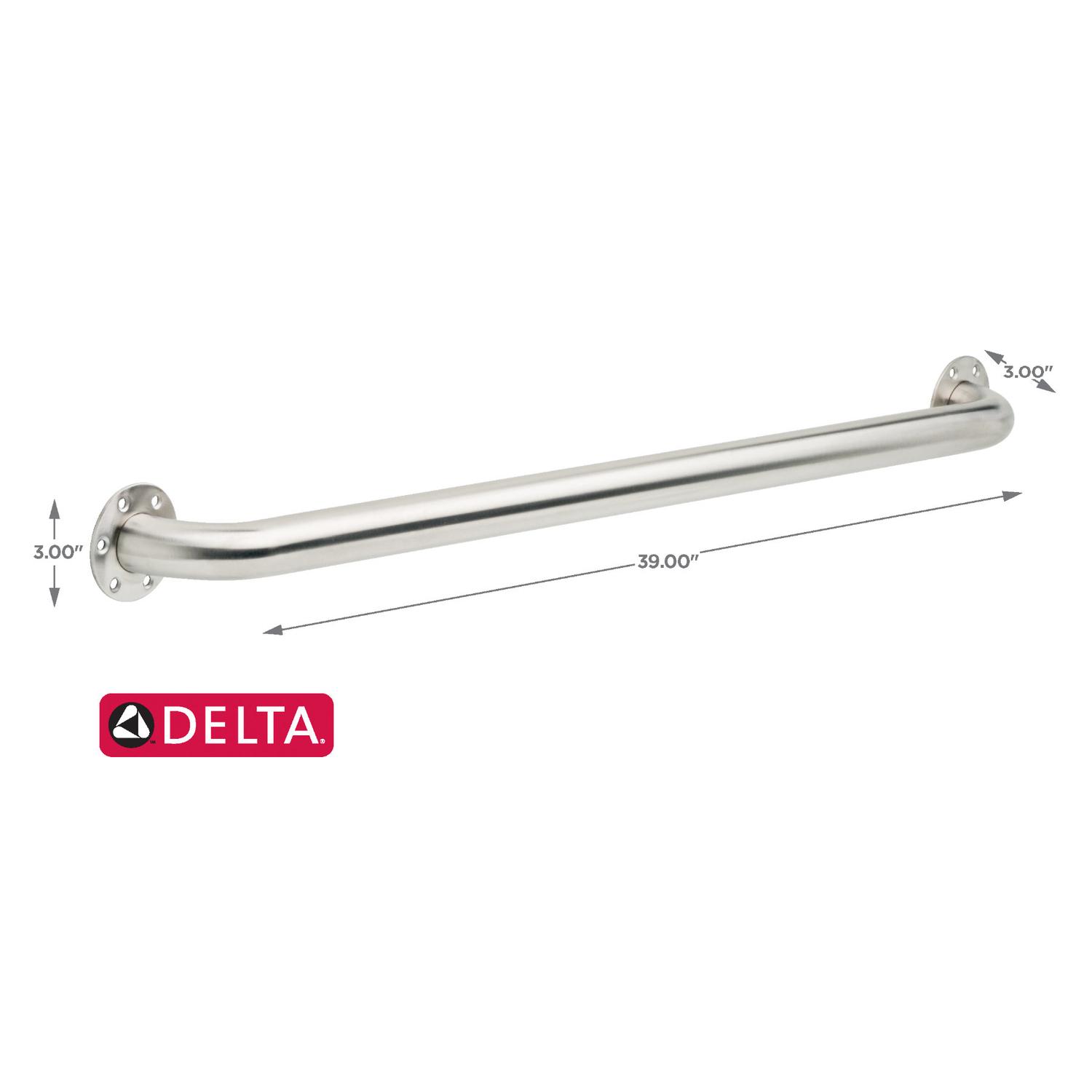 Delta 39 in. L ADA Compliant Stainless Steel Grab Bar