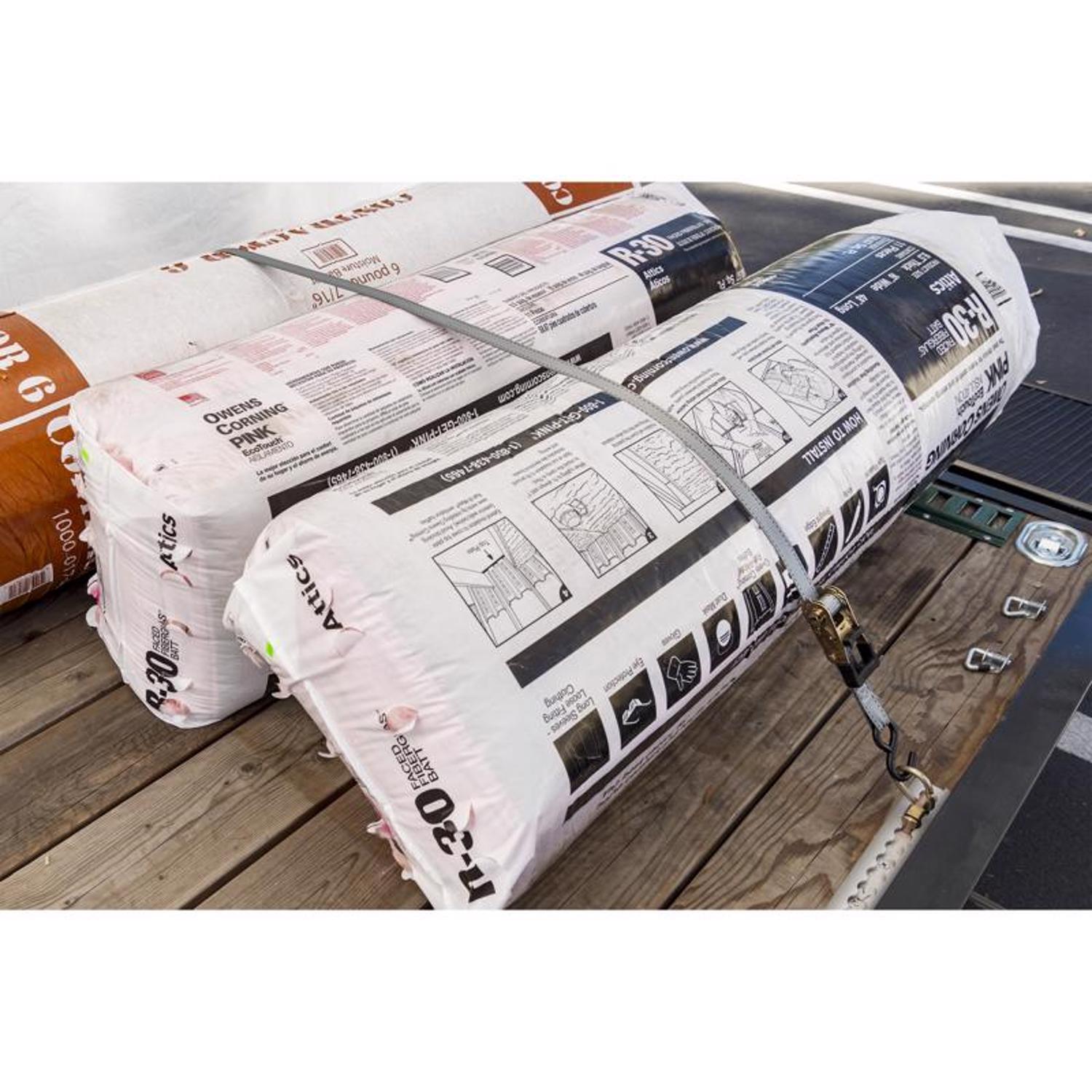 Keeper 1 in. W X 15 ft. L Gray Ratchet Tie Down Strap 500 lb 4 pk