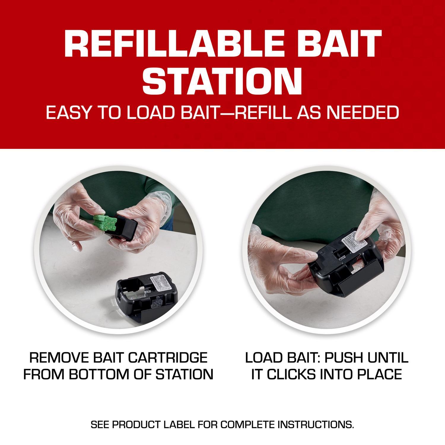 Tomcat Bait Station and Bait Blocks For Mice 4 oz 1 pk