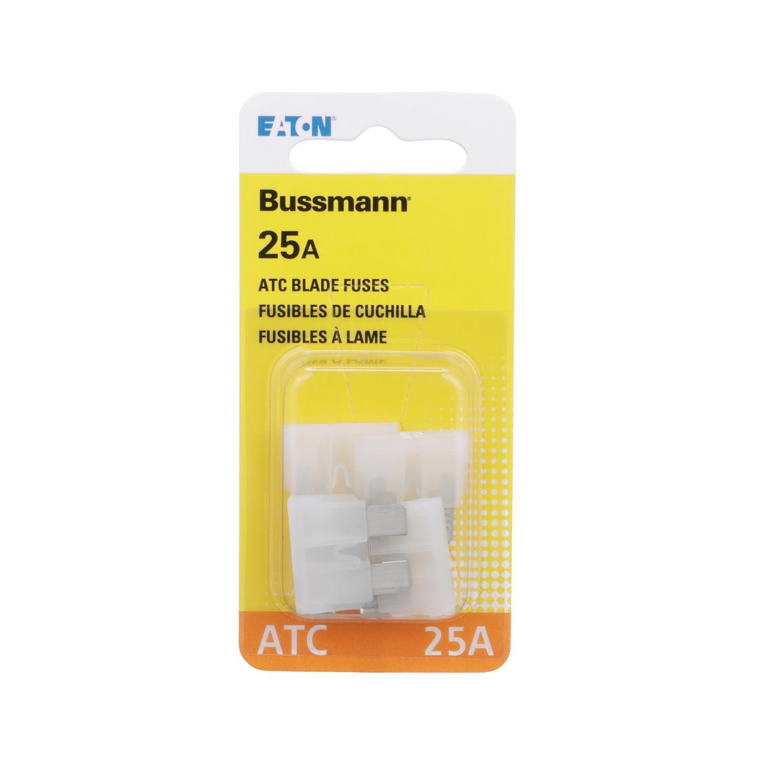 Bussmann 25 amps ATC Clear Blade Fuse 5 pk