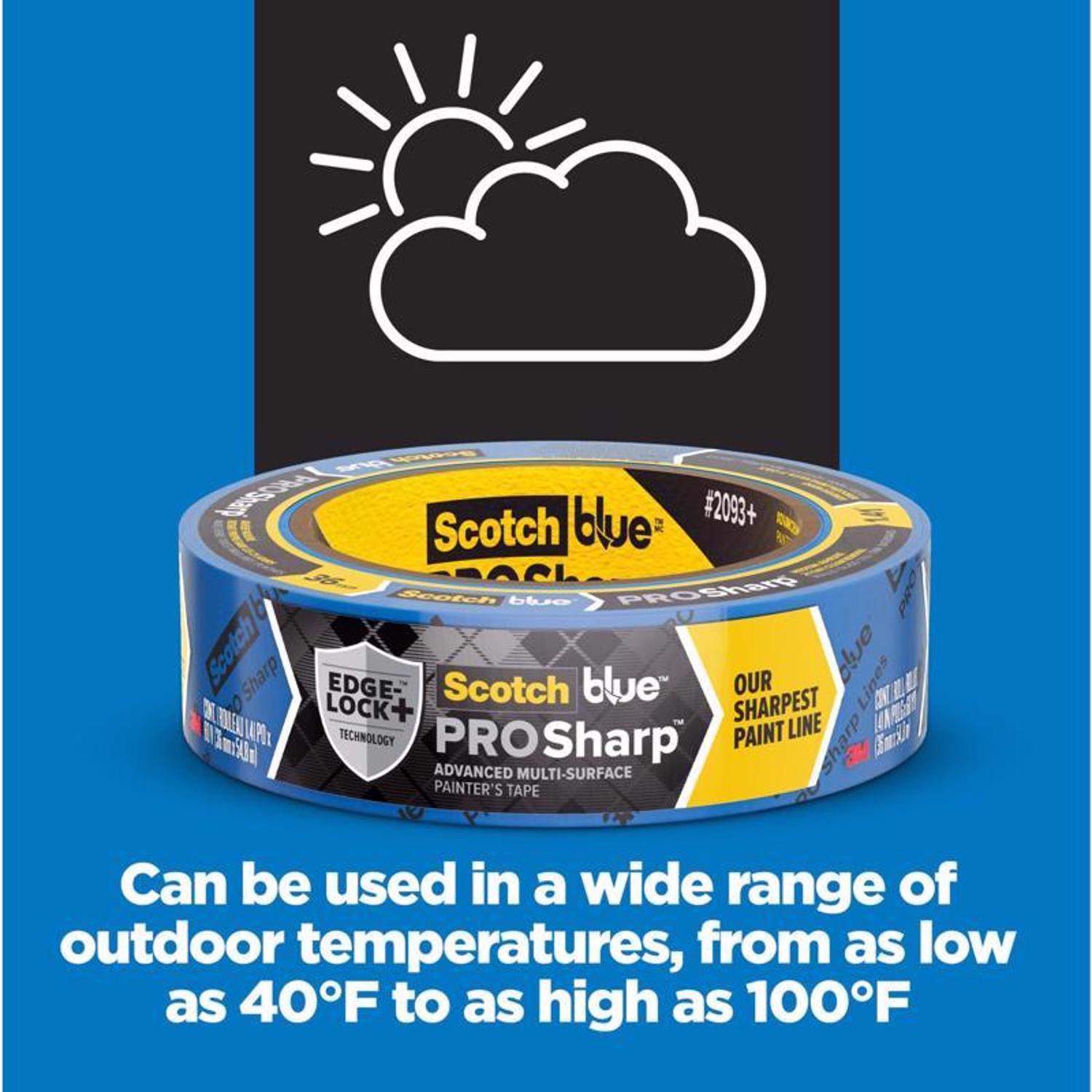 ScotchBlue Edge-Lock 0.94 in. W X 60 yd L Blue Medium Strength Painter's Tape 1 pk