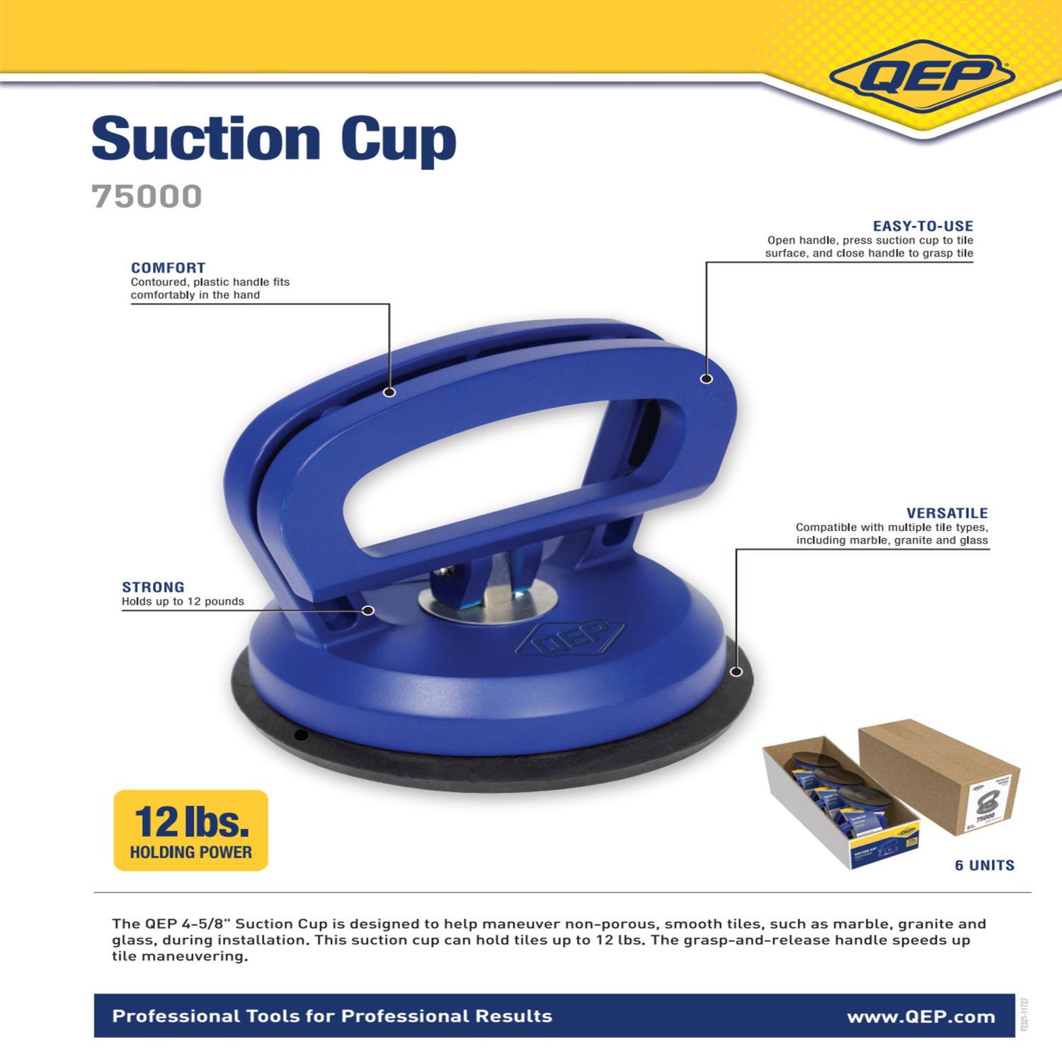 QEP 4 in. H X 4.5 in. W X 4.5 in. L X 4.5 in. D Plastic Suction Cup 1 pk