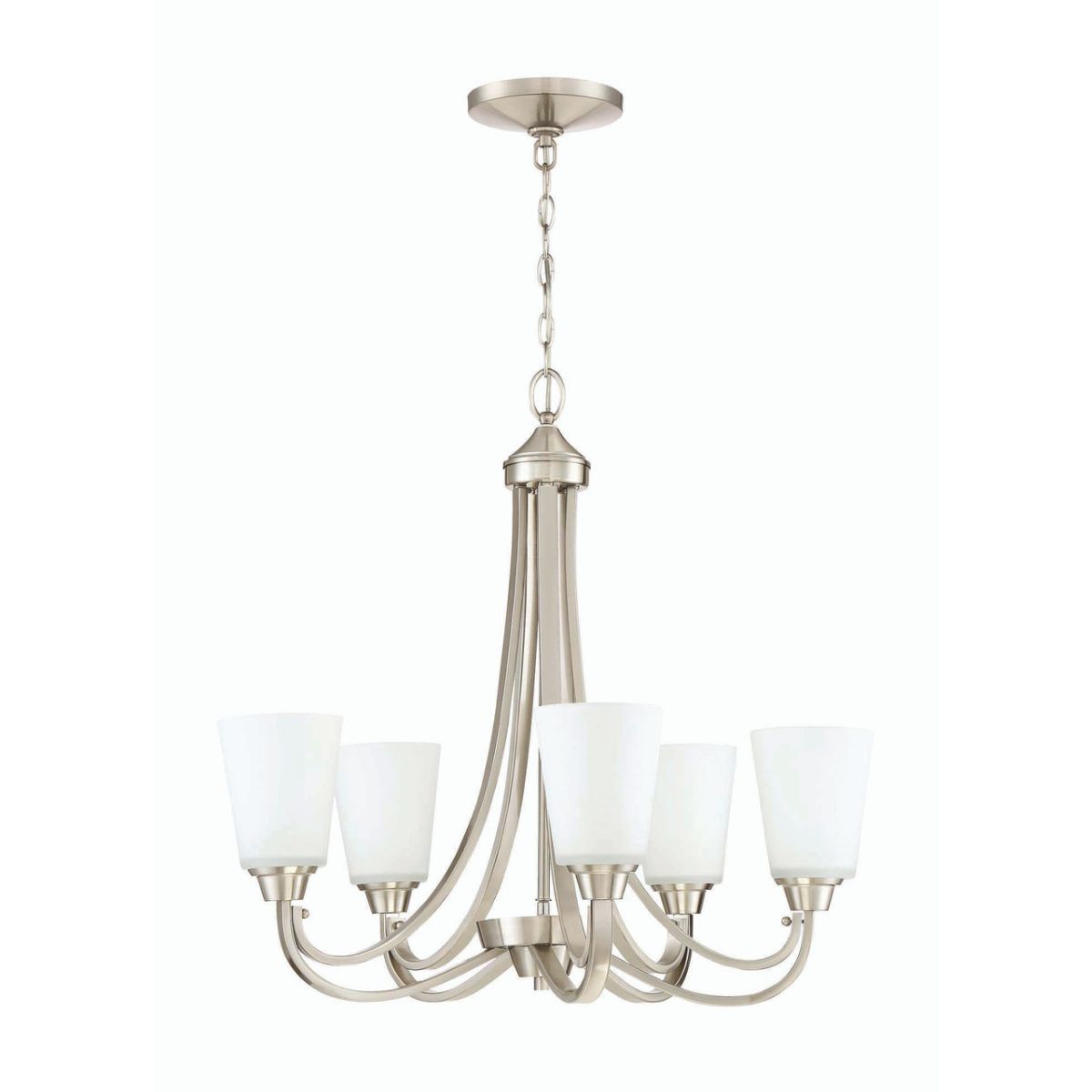 Craftmade Grace 5 Light Chandelier in Brushed Polished Nickel