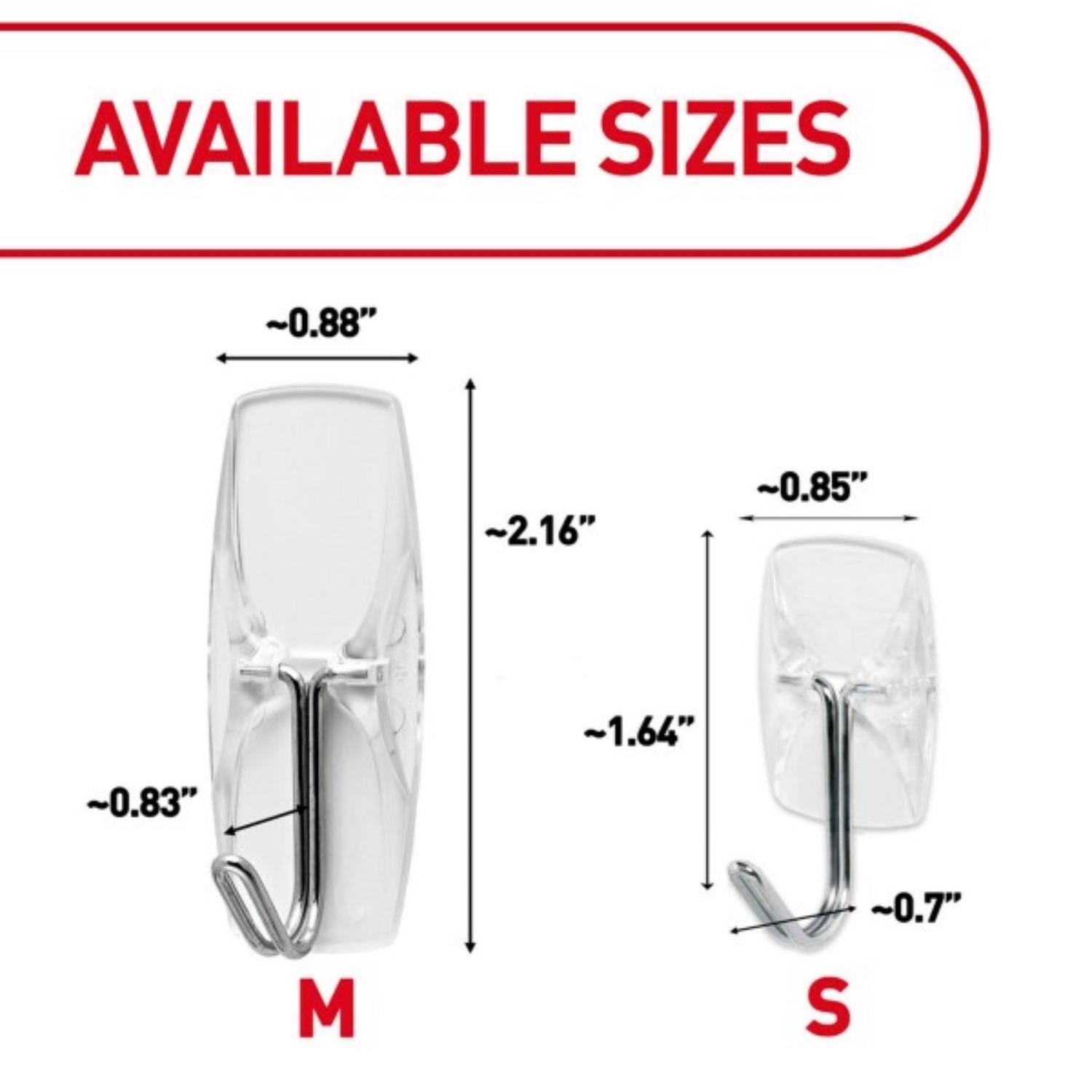 3M Command Small Plastic Wire Hooks 1.625 in. L 9 pk