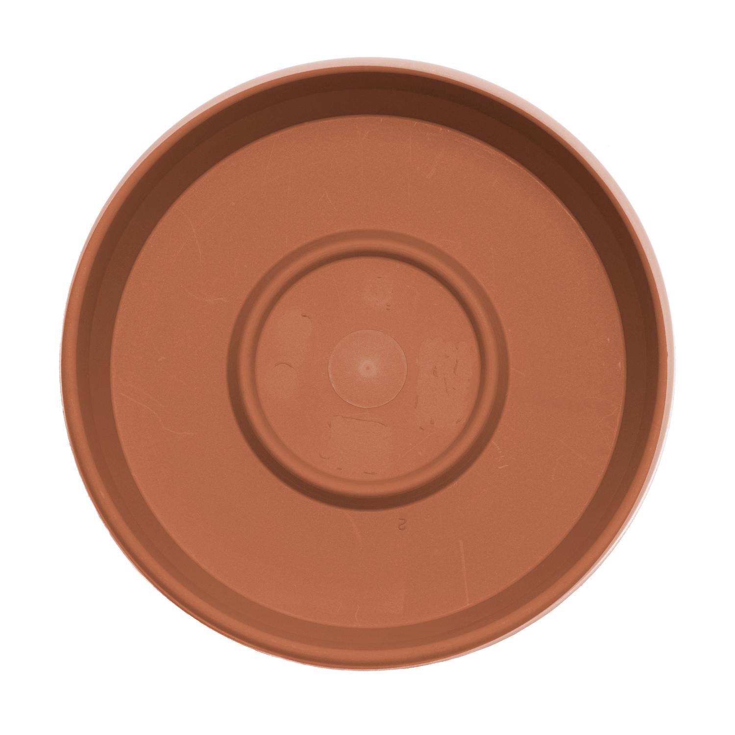 Bloem Terra 2 in. H X 9.5 in. W X 11.25 in. D Resin Traditional Plant Saucer Terra Cotta