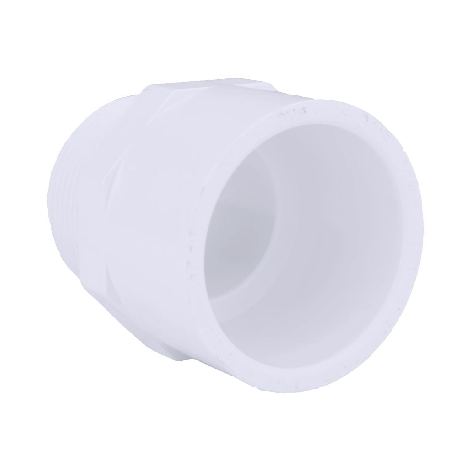 Charlotte Pipe Schedule 40 1-1/4 in. Slip X 1-1/4 in. D MPT PVC Pipe Adapter 1 pk