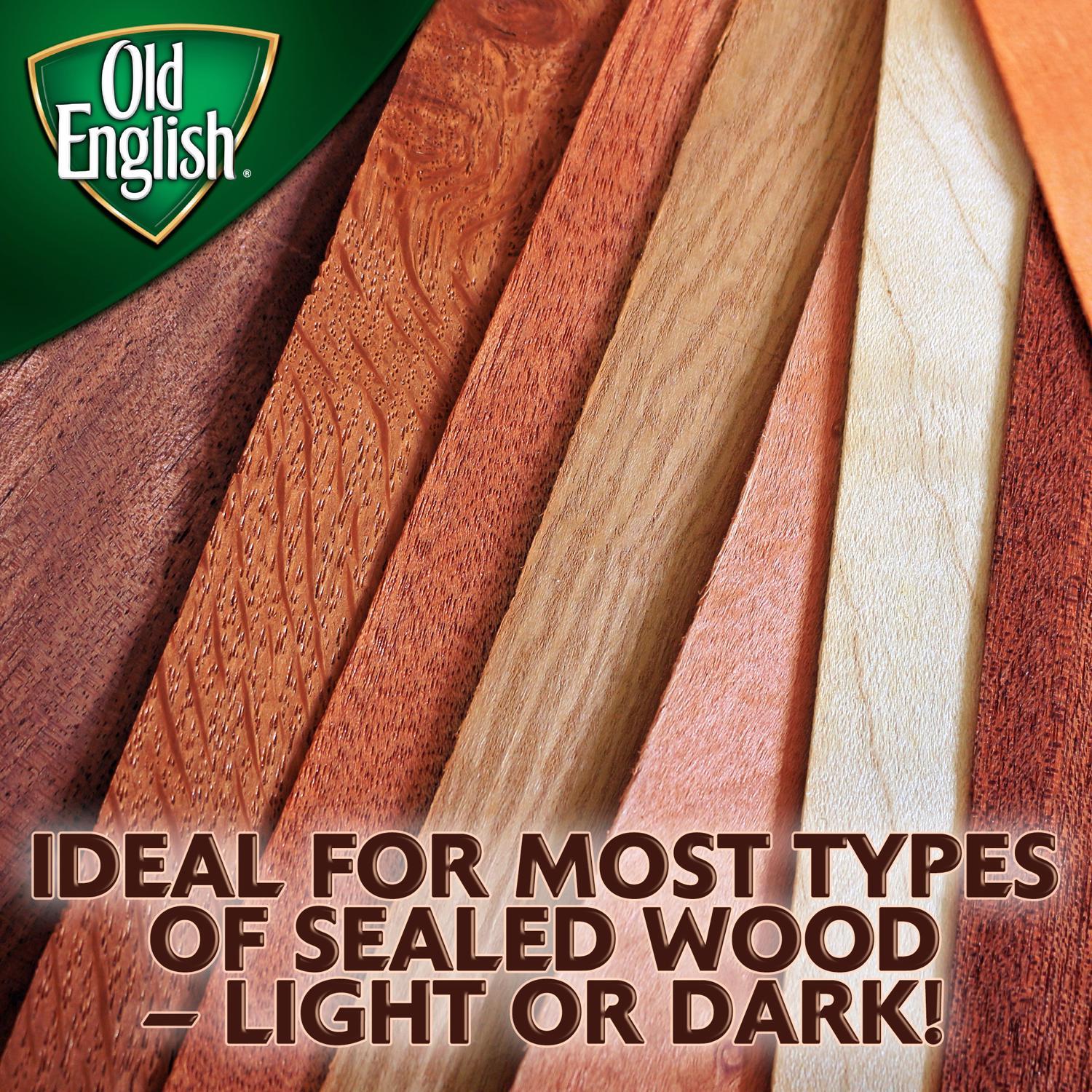 Old English No Scent Scratch Cover Polish Dark Wood 8 oz Liquid