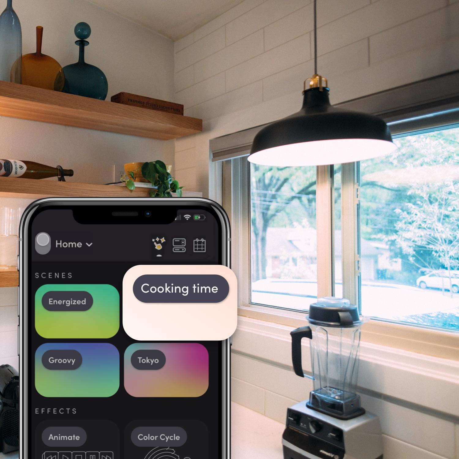 LIFX Smart Home A19 E26 (Medium) Smart-Enabled LED Bulb Color Changing 60 Watt Equivalence 1 pk