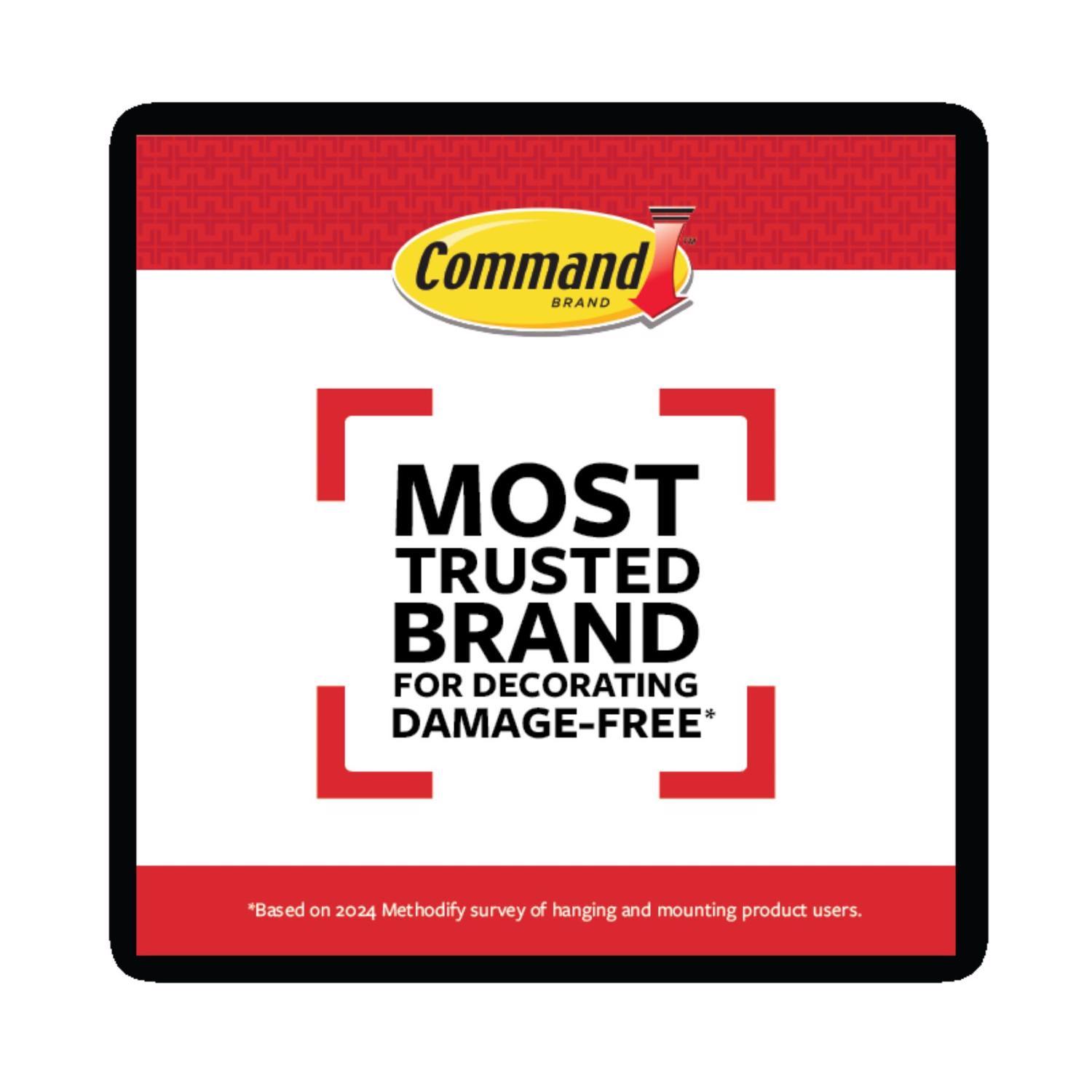 3M Command White Medium Picture Hanging Strips 10 lb 4 pk