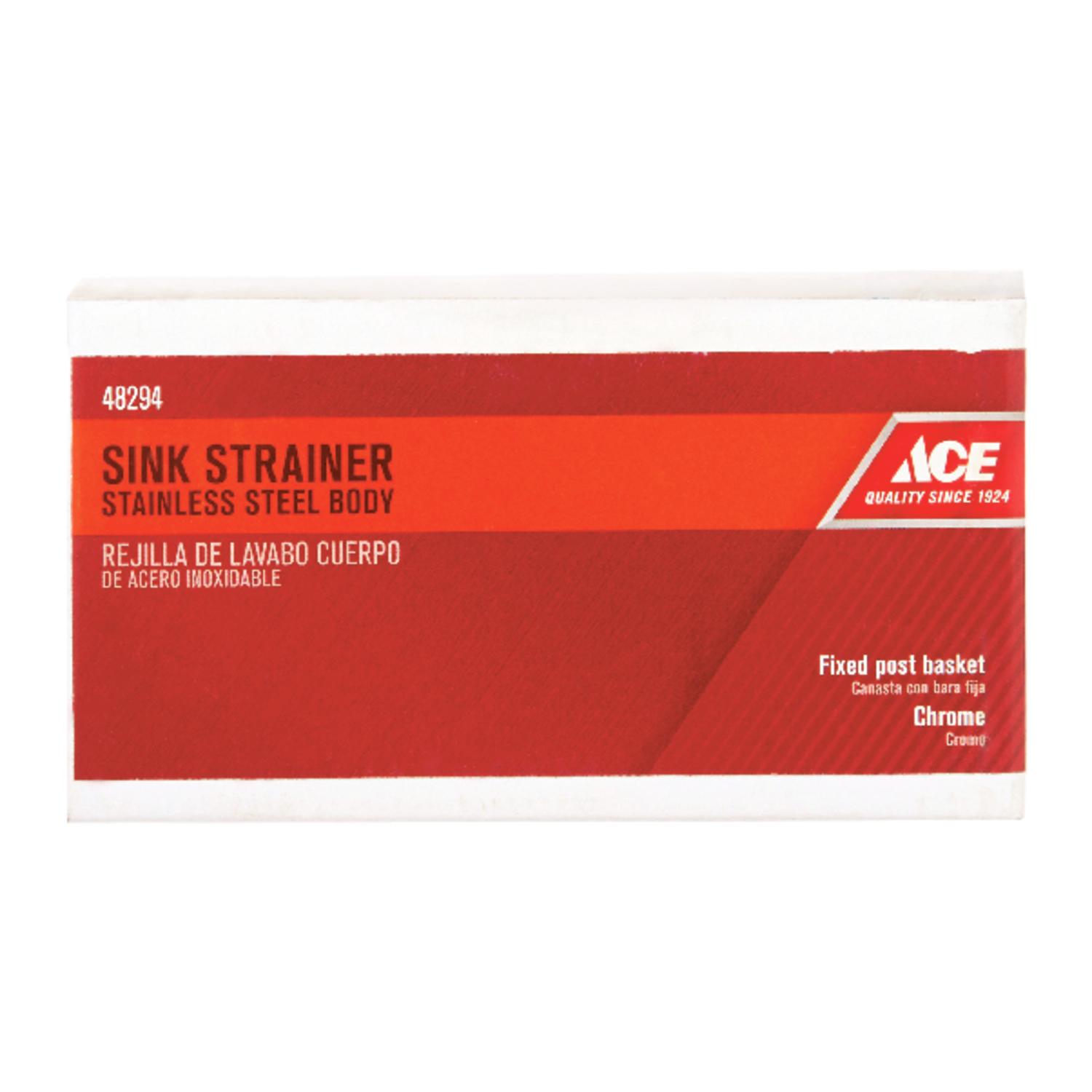 Ace 3-1/2 in. D Stainless Steel Sink Strainer