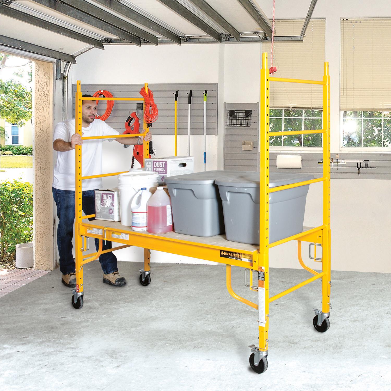 Metal Tech Jobsite Series Steel Yellow Scaffolding 1 pk