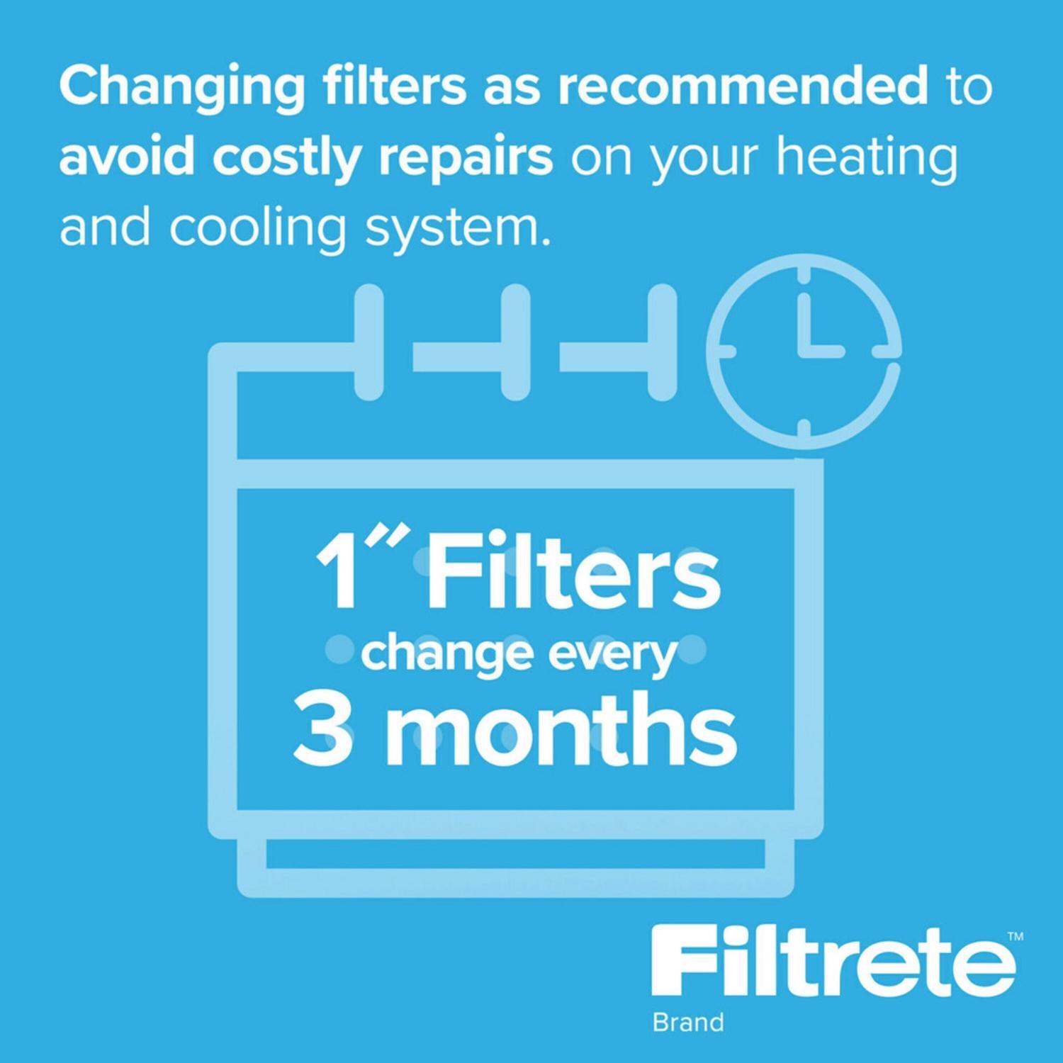 Filtrete 24 in. W X 24 in. H X 1 in. D 12 MERV Pleated Allergen Air Filter 1 pk