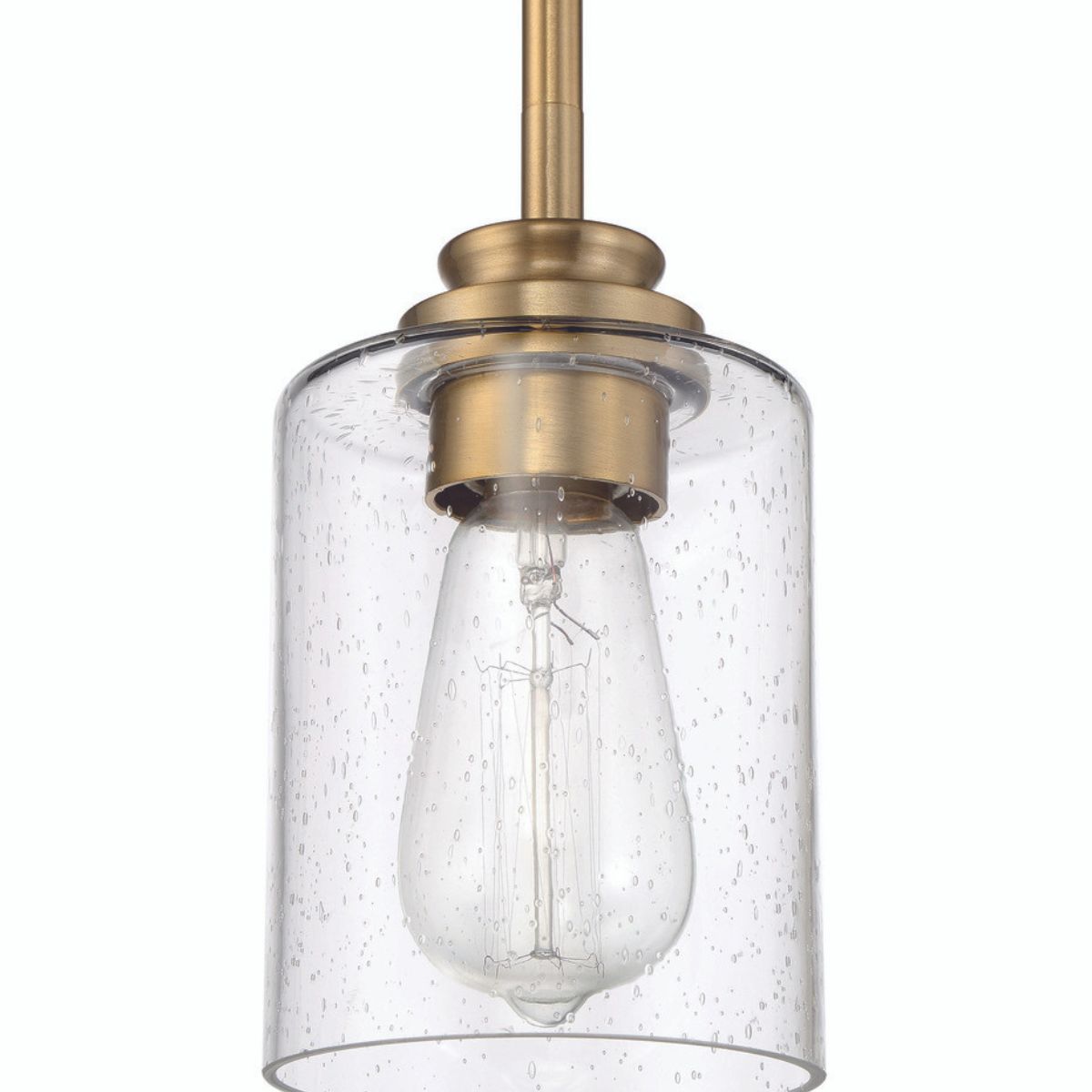 Craftmade Bolden 1 Light Mini Pendant in Satin Brass