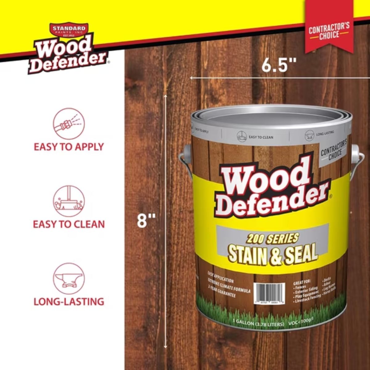 Wood Defender 200 Series Stain & Seal Black 1G
