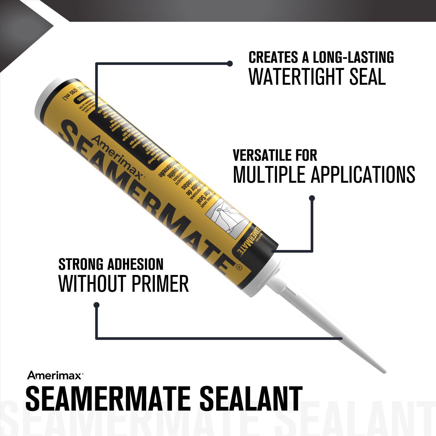 Amerimax SeamerMate 2 in. H X 2 in. W X 12 in. L Gray Triploymer Gutter Sealant