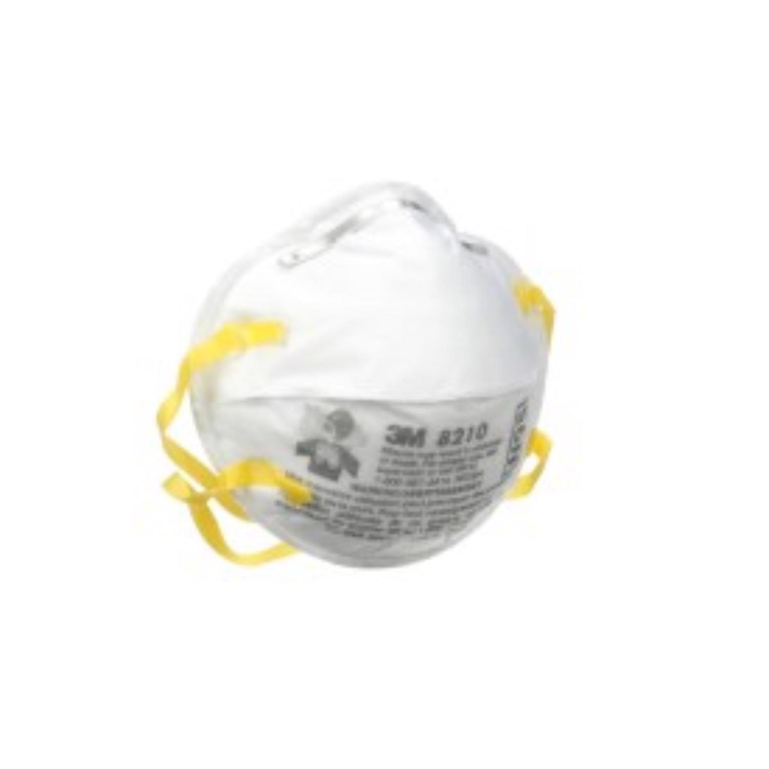3M N95 Paint Prep Cup Disposable Respirator White One Size Fits All 2 pc