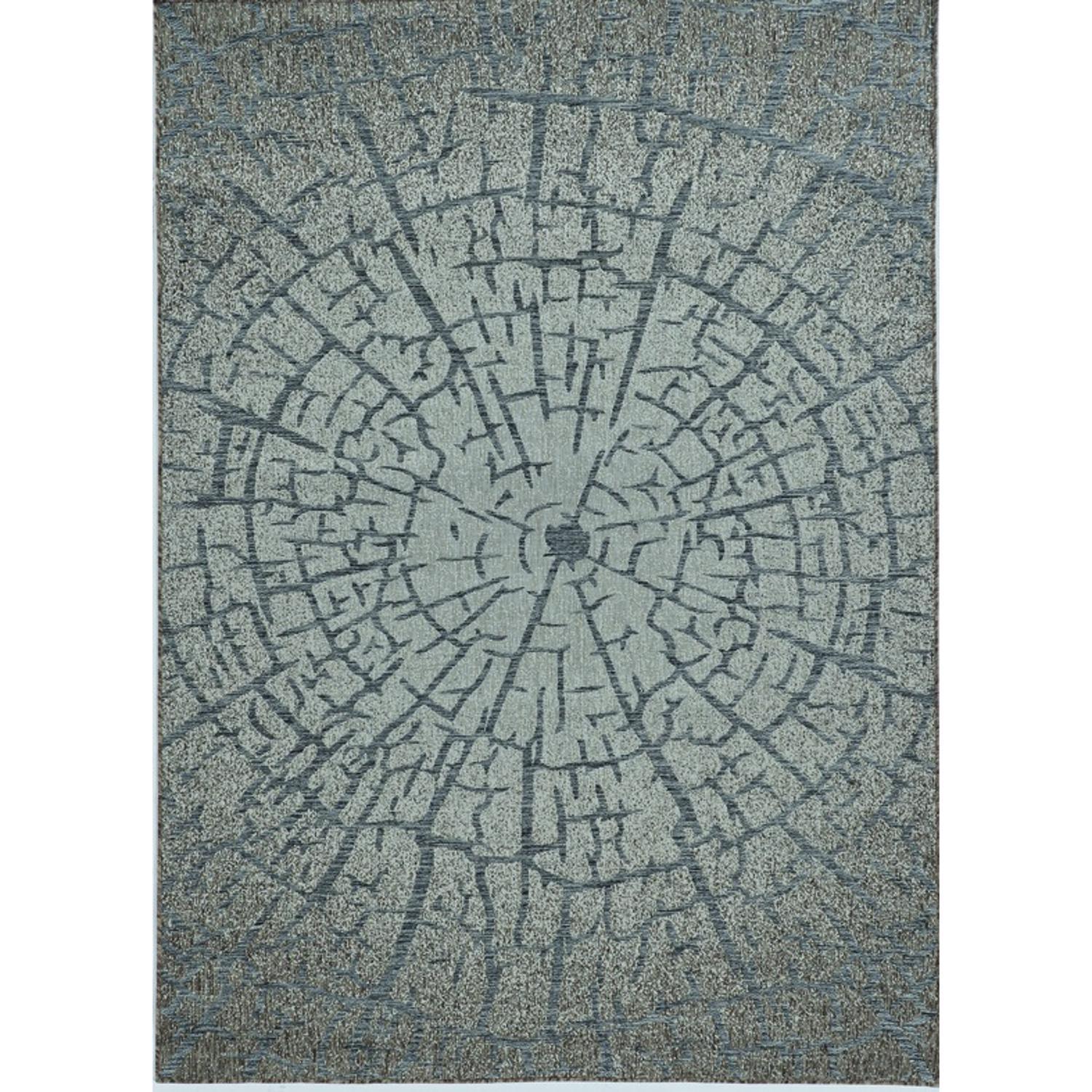 Linon Home Decor 9.5 ft. W X 6.5 ft. L Gray Polypropylene Accent Rug