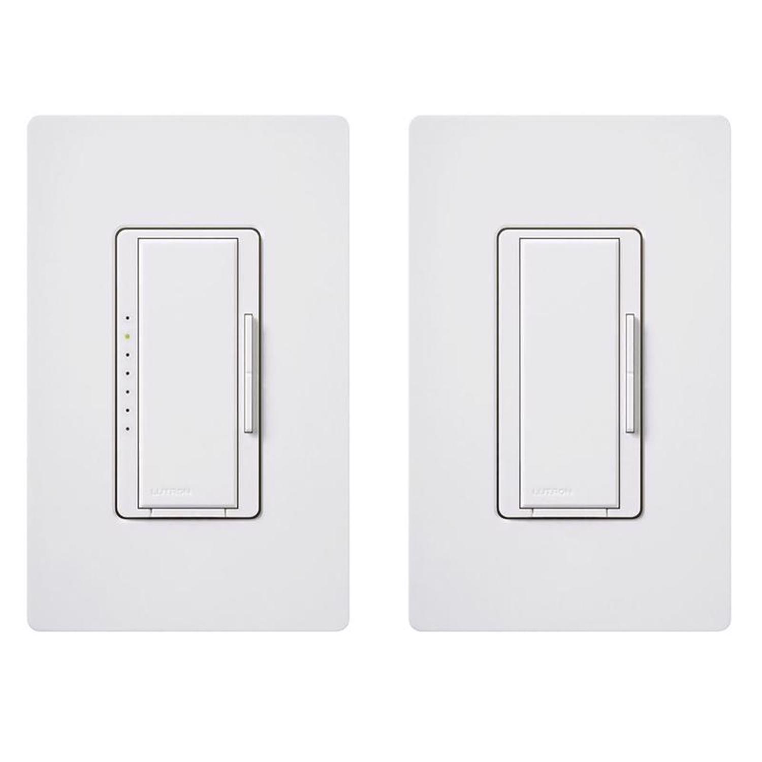 Lutron Maestro White 150 W 3-Way Dimmer Switch 1 pk