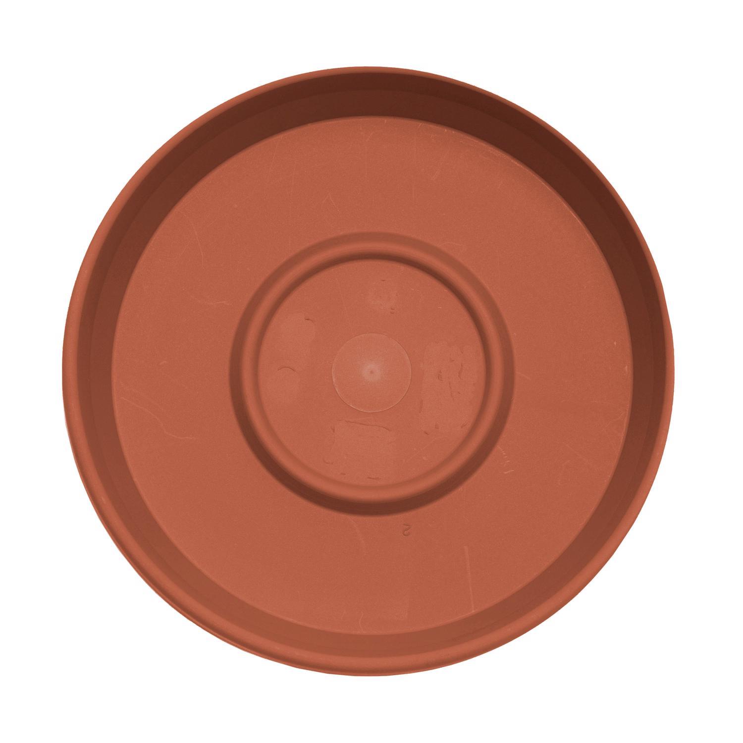 Bloem Terra 2.75 in. H X 12.75 in. W X 14.75 in. D Resin Traditional Plant Saucer Terra Cotta
