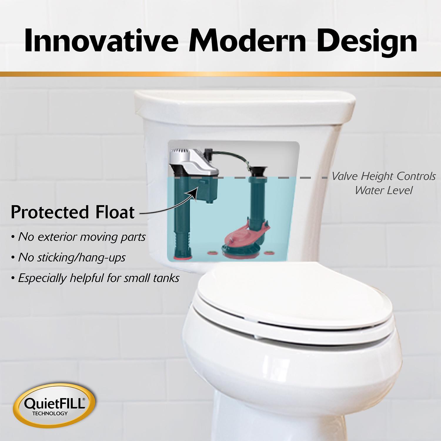 Korky QuietFILL Platinum Universal Complete 2 in. Toilet Repair Kit