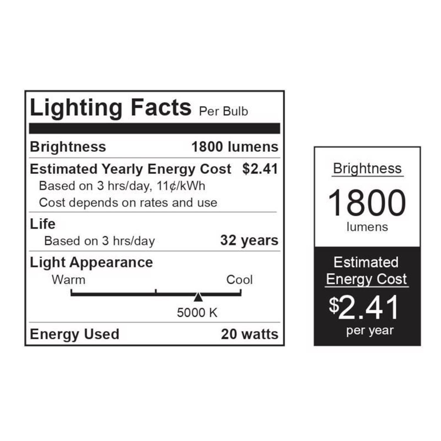 Feit Plug & Play T12 Daylight 48 in. G13 (Medium Bi-Pin) Linear LED Bulb 40 Watt Equivalence 2 pk