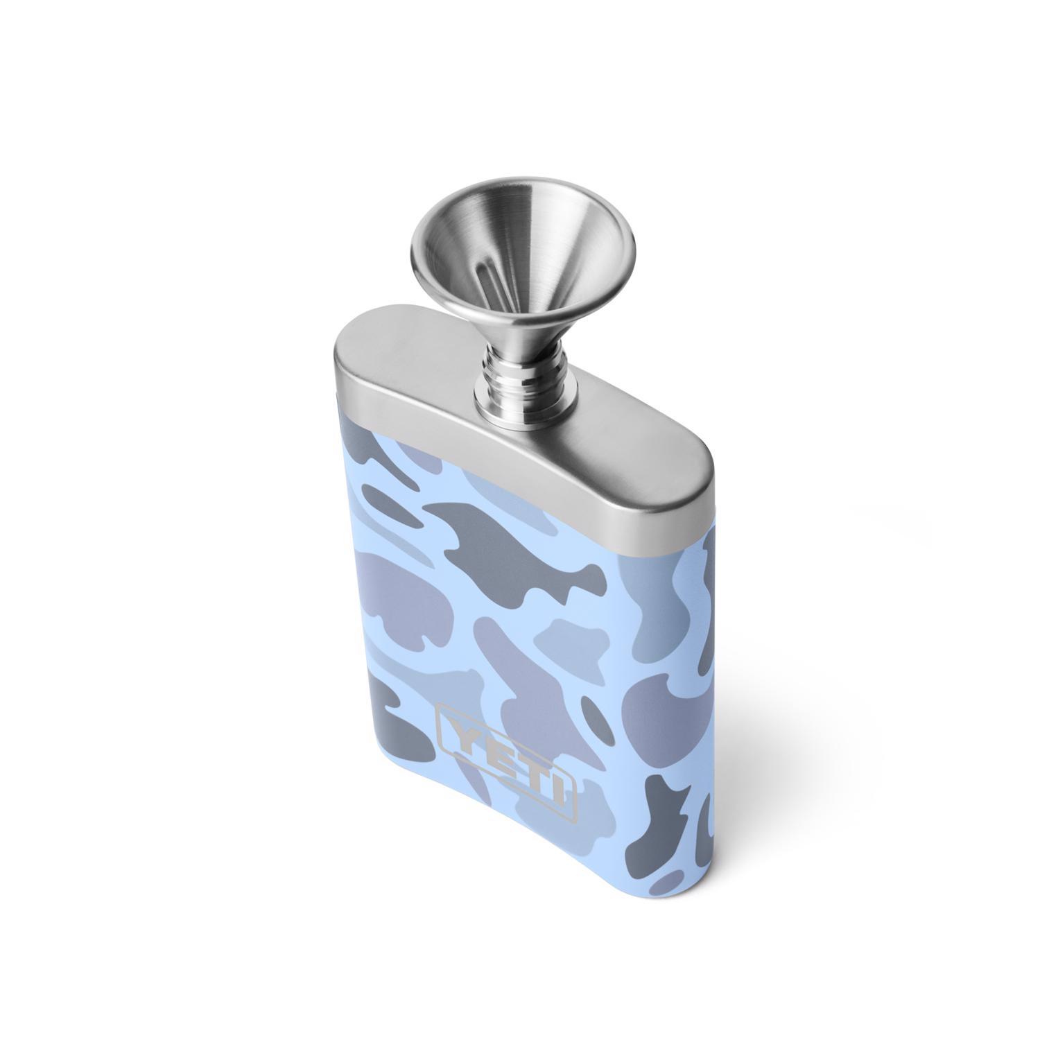 YETI 7 oz Blue Camo Stainless Steel Flask