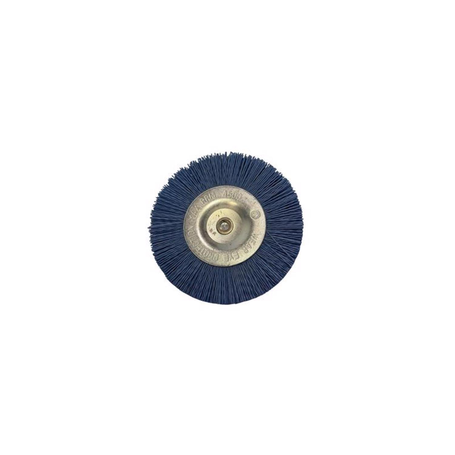 Dico Nyalox 4 in. Fine Crimped Mandrel Mounted Wheel Brush Nylon 2500 rpm 1 pc