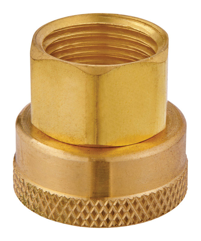 Ace 3/4 in. FHT x 1/2 in. Female in. Brass Threaded Female Hose Adapter