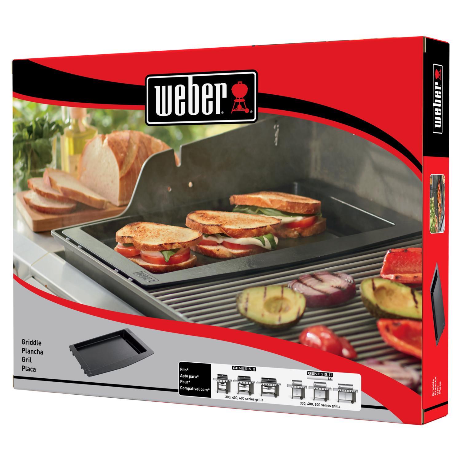 Weber Genesis Cast Iron/Porcelain Grill Top Griddle 18.9 in. L X 13.2 in. W 1 pk