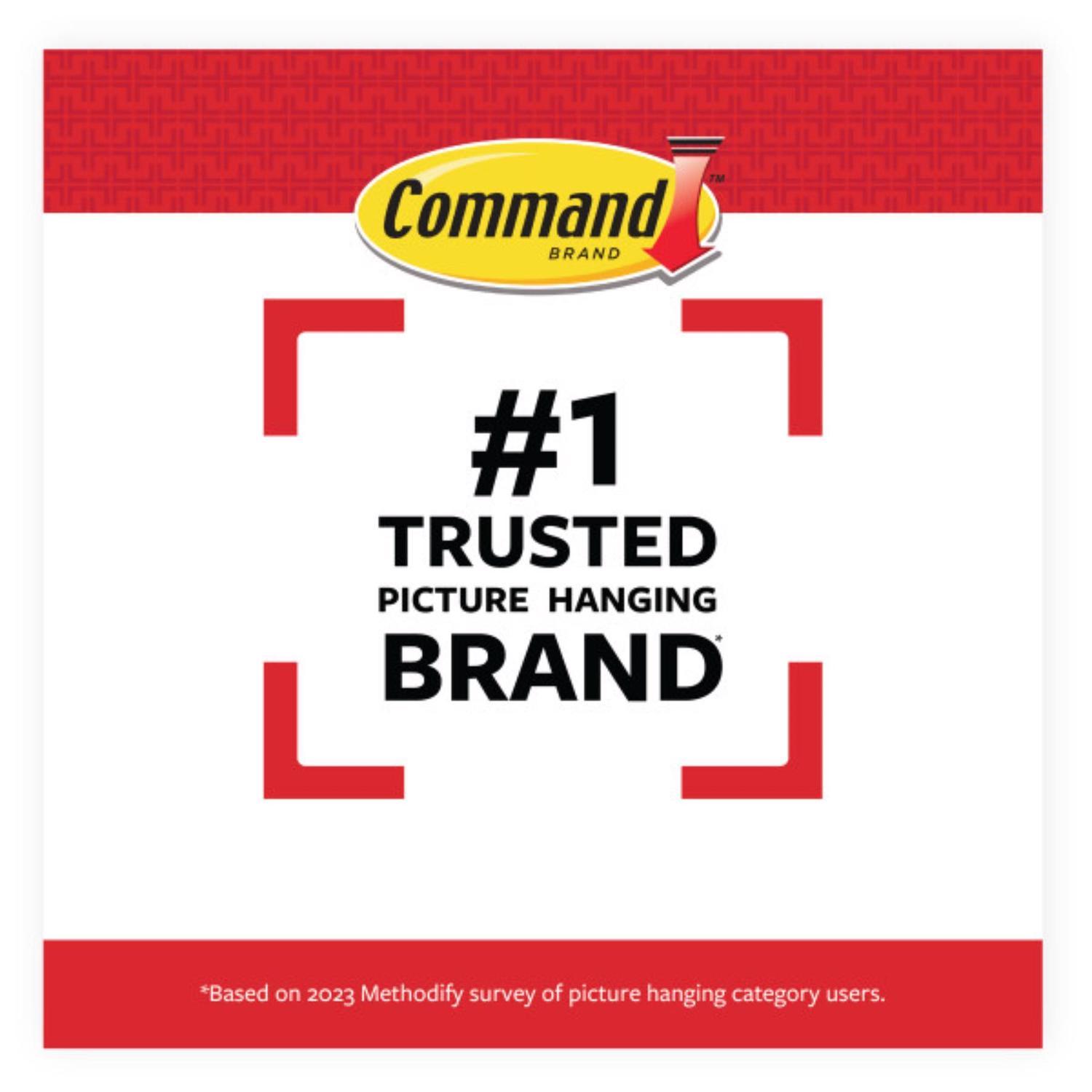 3M Command Plastic Coated White Small Picture Hanger 5 lb 3 pk