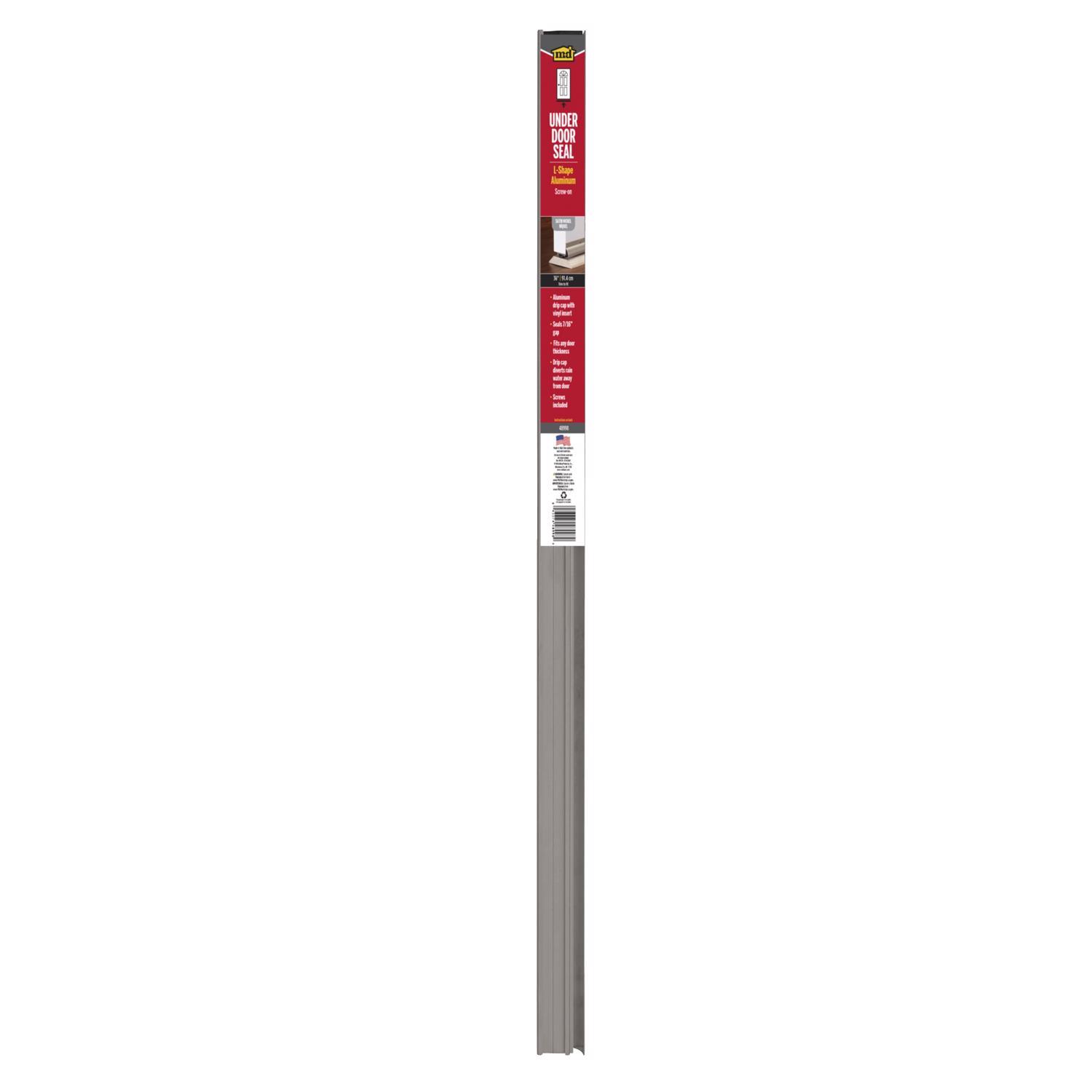 M-D Silver Aluminum Replacement Bottom For Doors 36 in. L X 1.09 in.