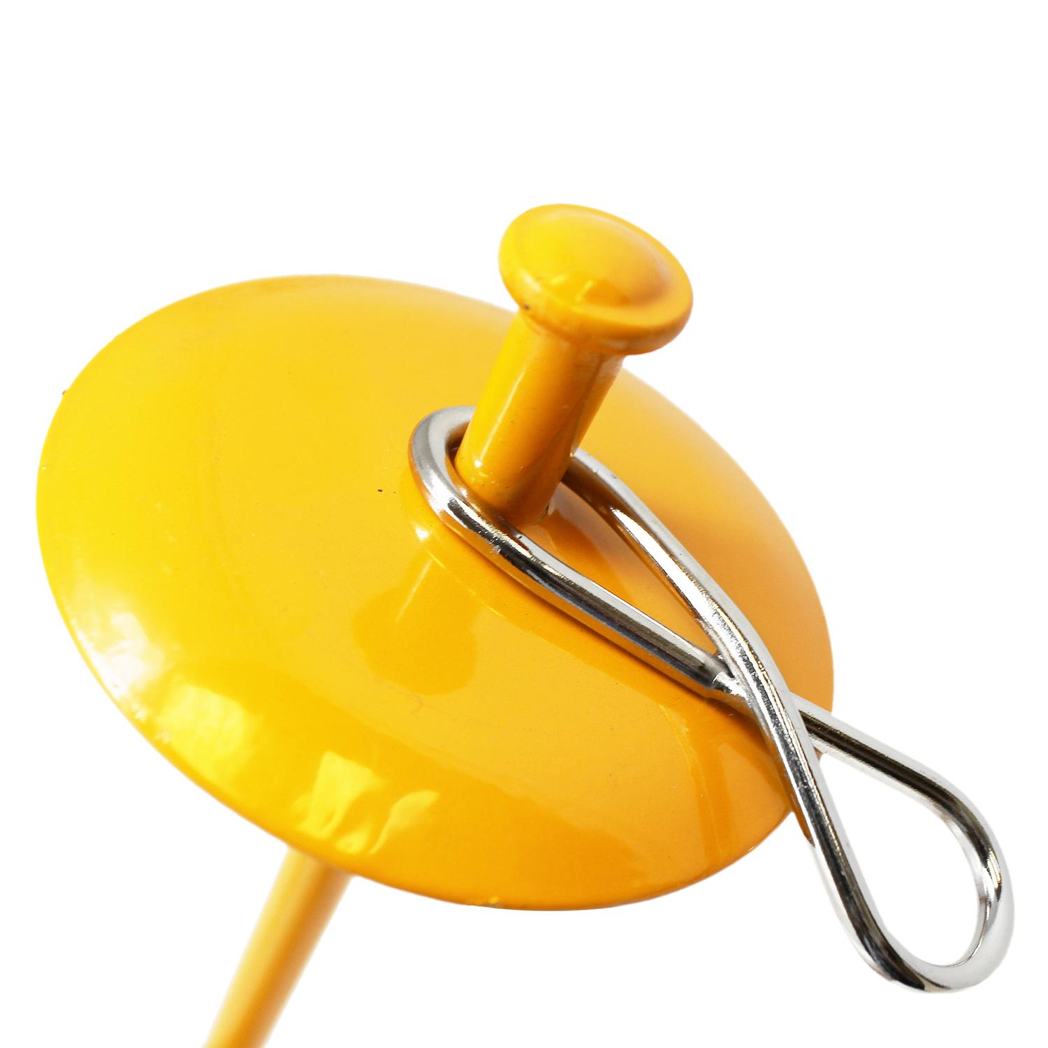 PDQ Boss Pet Yellow Dome Cast Malleable Steel Dog Tie Out Stake Large