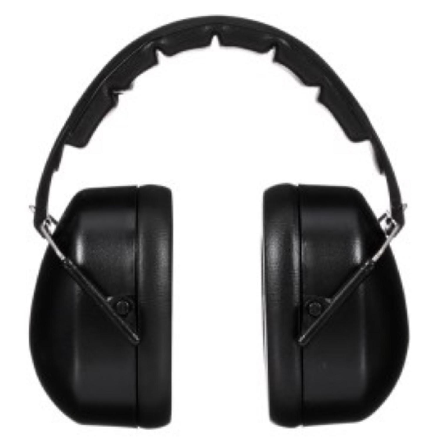 3M 25 dB Soft Foam Folding Earmuffs Black 1 pair