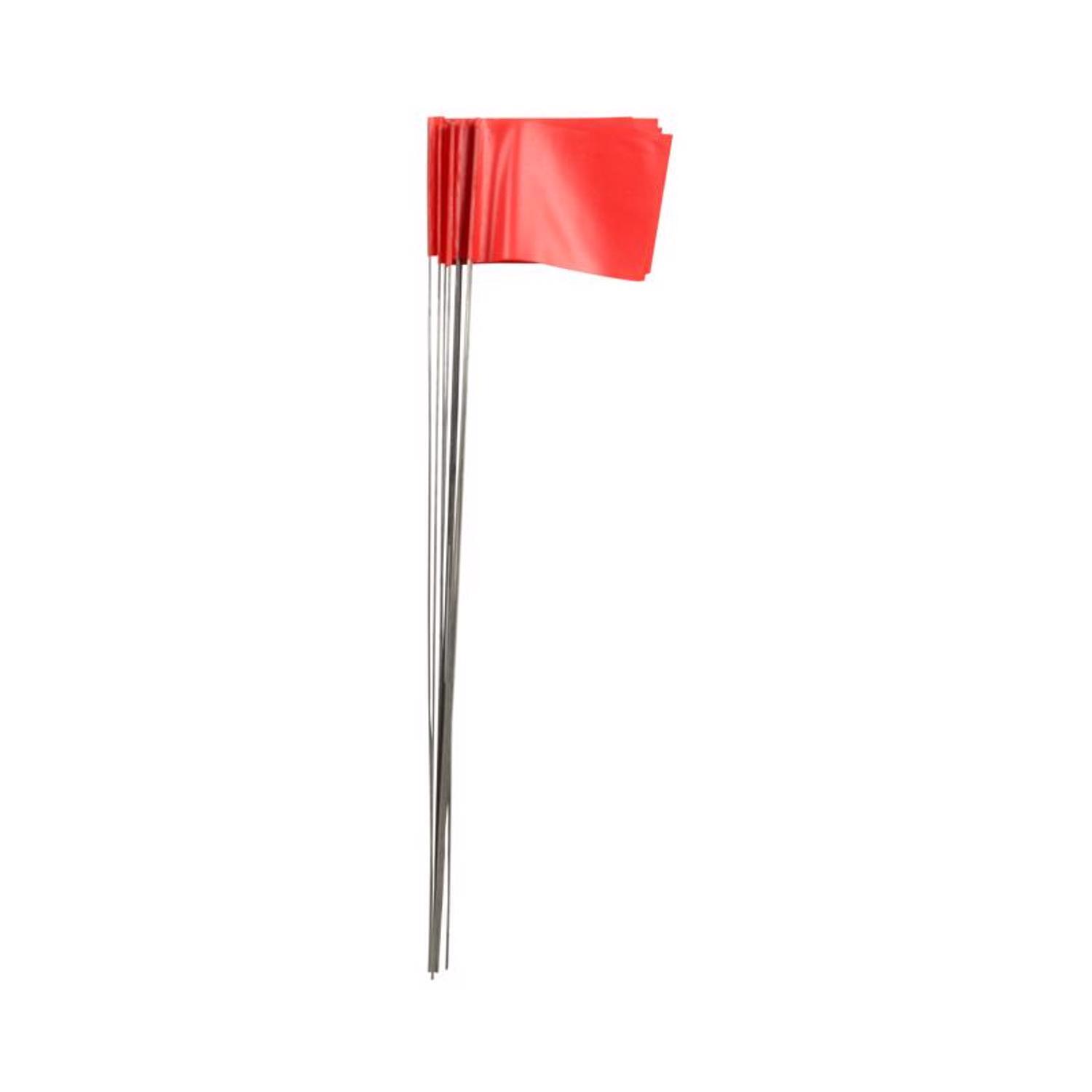 C.H. Hanson 15 in. Fluorescent Red Marking Flags Polyvinyl 10 pk