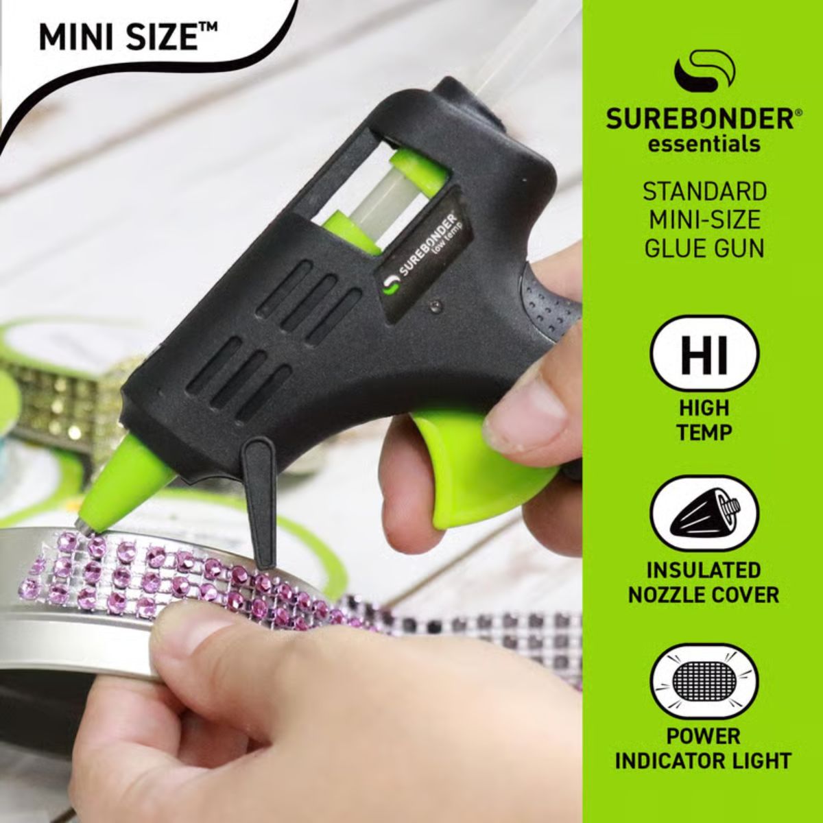 Surebonder Essentials 10 W High Temperature Mini Glue Gun 120 V